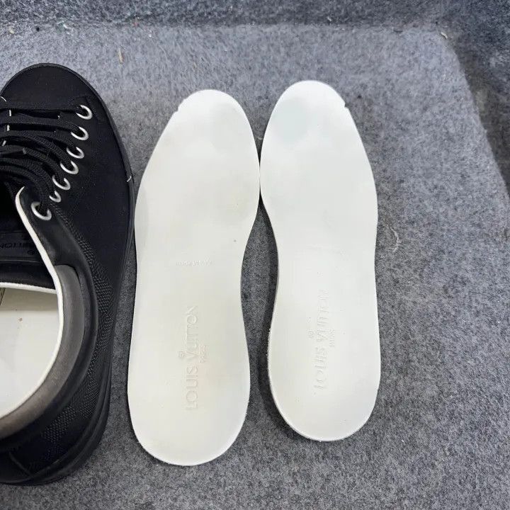 Louis Vuitton Louis Vuitton Black Nylon Lace-Up Sneakers -2508 Size US 7.5 / EU 40-41 - 6 Thumbnail