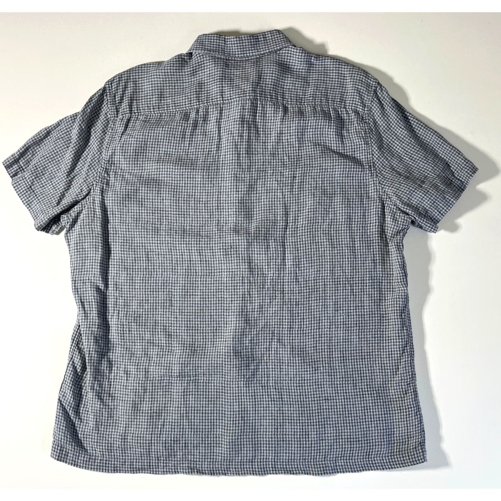 Murano VINTAGE Murano Shirt XL Blue Linen Button-Up Pockets Short Sleeve Casual Mens retro Baird McNutt Size US XL / EU 56 / 4 - 2 Thumbnail