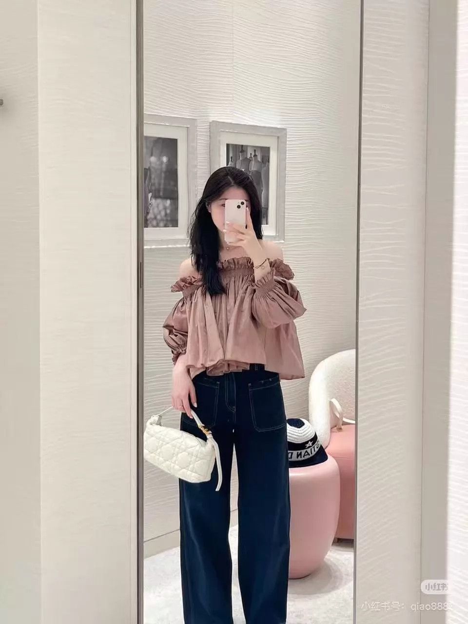 Dior Dior Pleated Off-Shoulder Top F36 100% Silk Size XS / US 0-2 / IT 36-38 - 6 Thumbnail