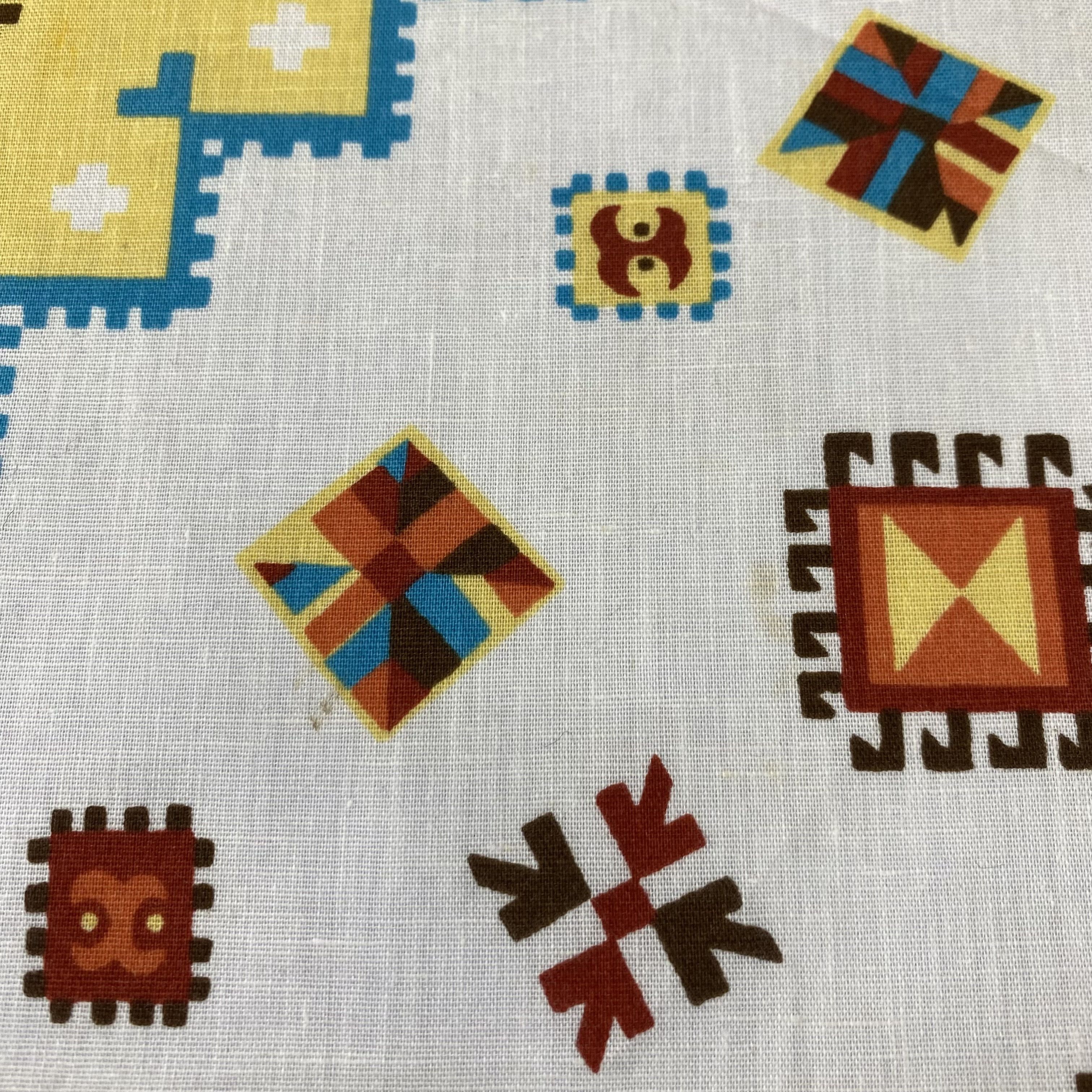 Other Vintage Handkerchief Neckerchief Bandana H006R Size ONE SIZE - 5 Thumbnail