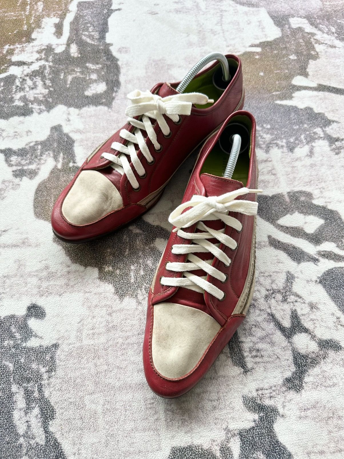 00's Alfredo Bannister avantgarde leather shoes