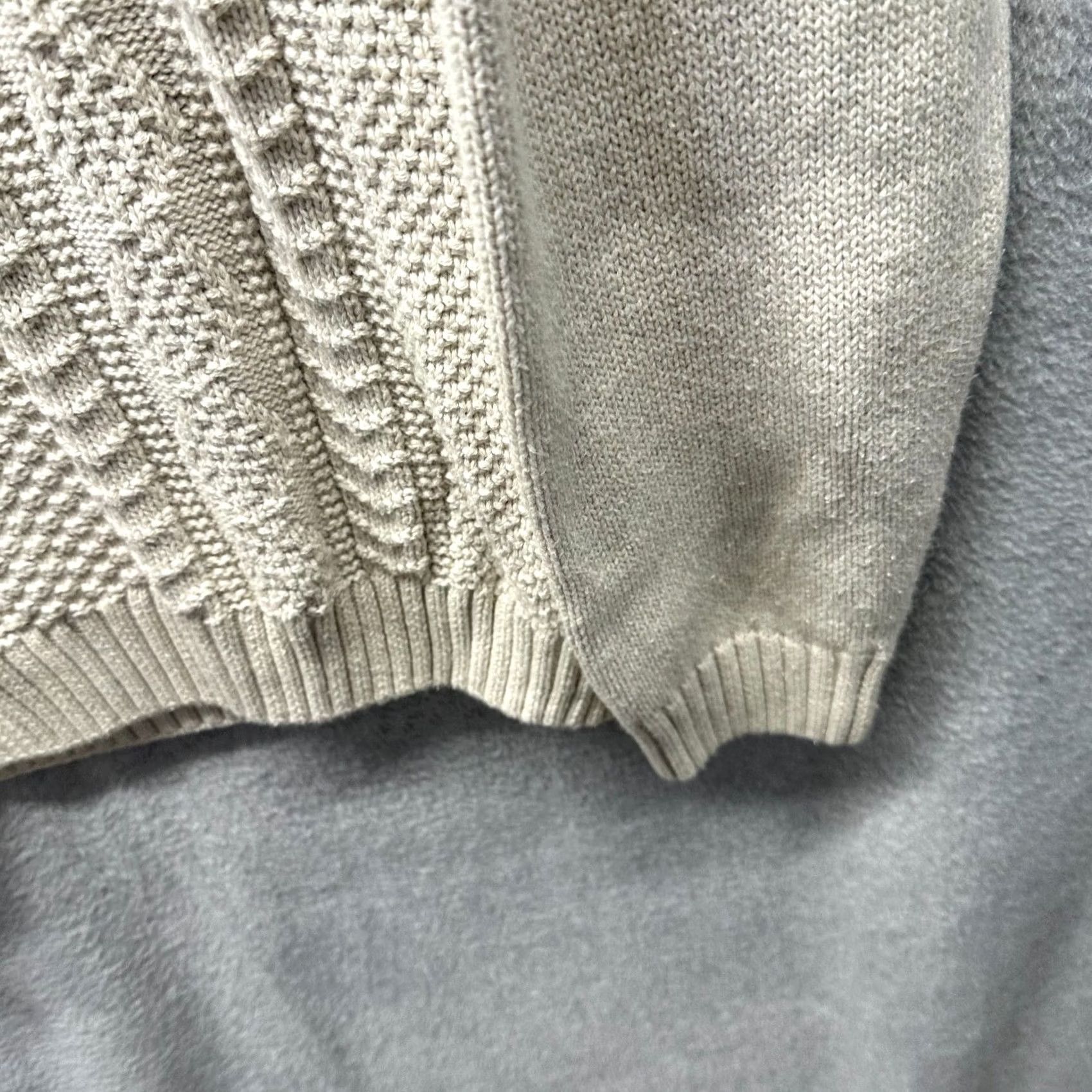 Chaps Chaps Sweater Adult Large Creme Knit Chevron Diamond Pullover Mens Framed Size US L / EU 52-54 / 3 - 6 Thumbnail