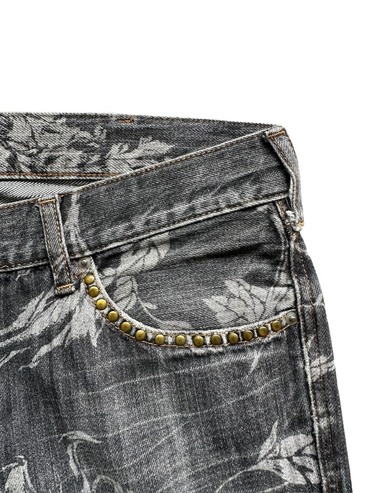 Boycott SS1996 - Boycott Japan trompe l'oeil laser printed jeans Size US 33 - 5 Thumbnail