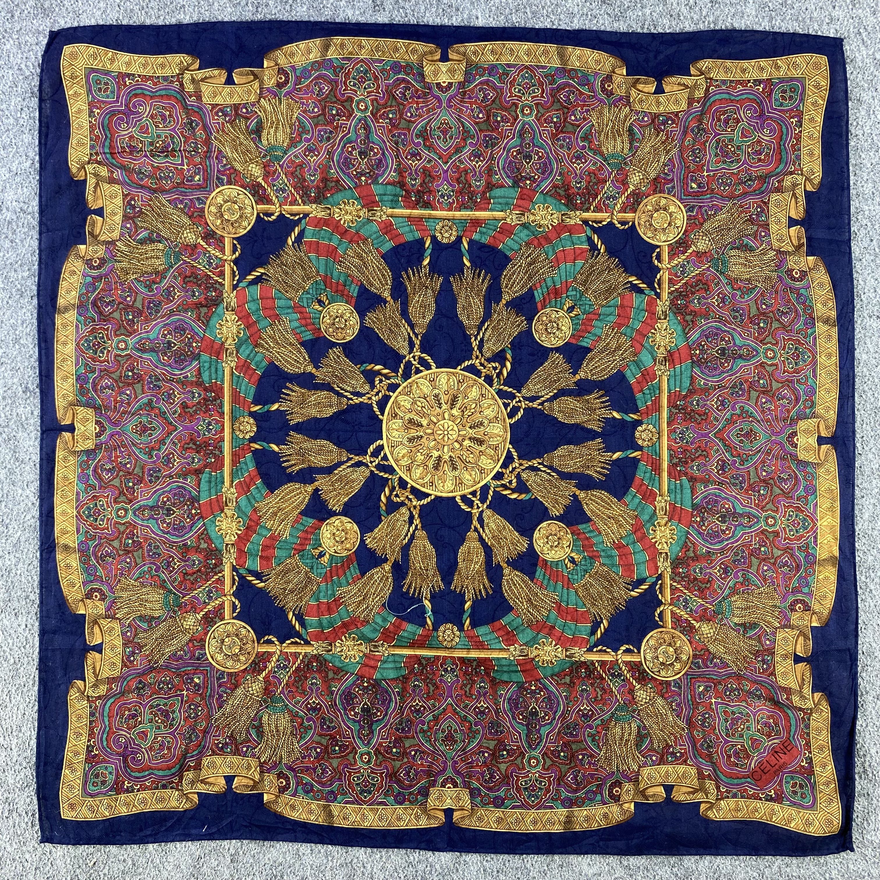 Celine × Vintage Celine Handkerchief/Neckerchief/Bandana HC788 Size ONE SIZE - 1 Thumbnail