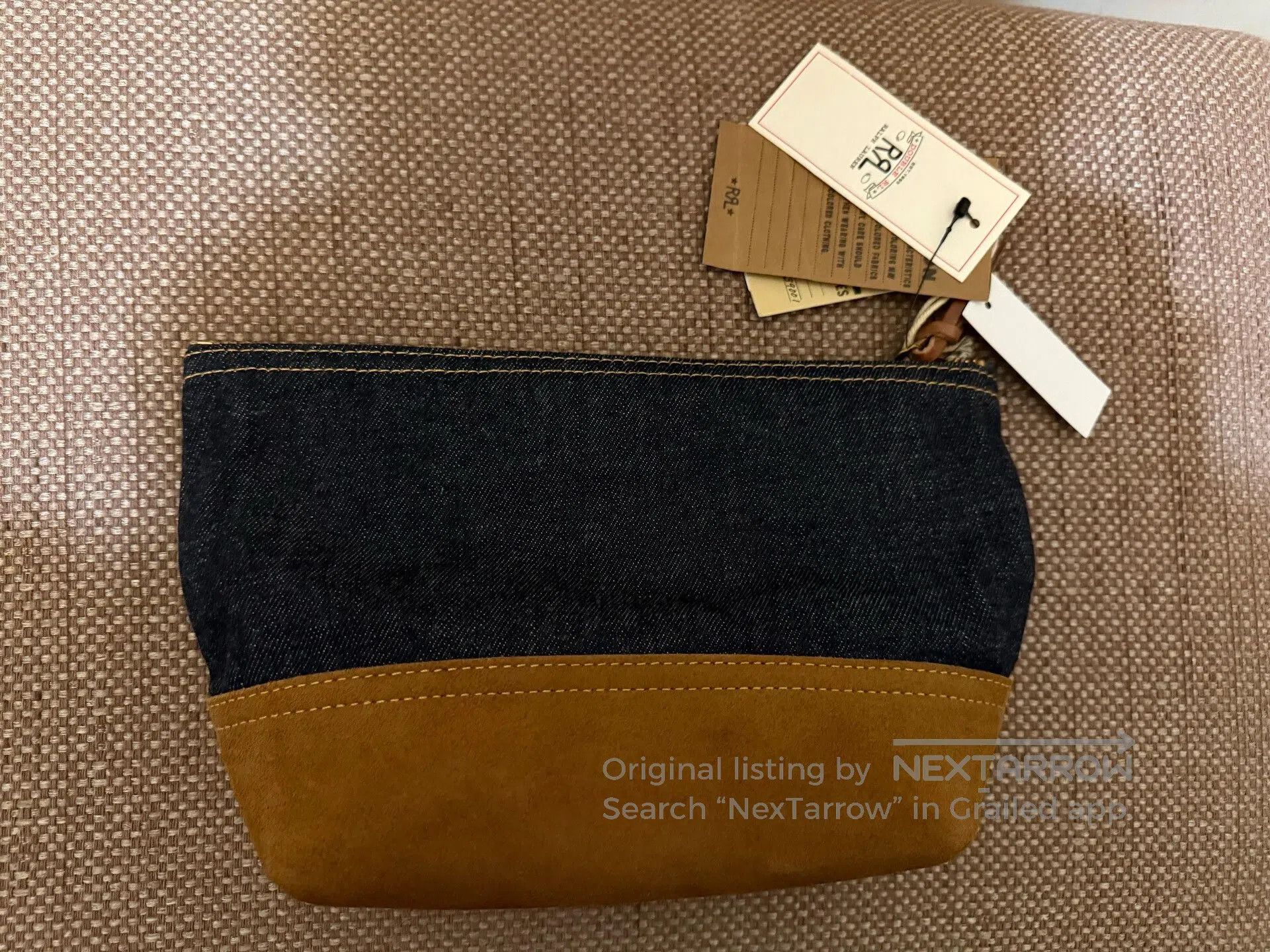 RRL Ralph Lauren RRL Double RL Denim Toiletry Pouch. Size ONE SIZE - 2 Thumbnail