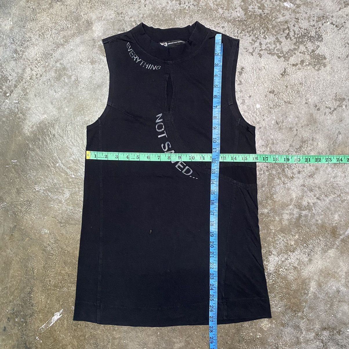 Y-3 Adidas Y-3 by Yohji Yamamoto Jersey T Shirt Tank Top Black Size S / US 4 / IT 40 - 15 Thumbnail