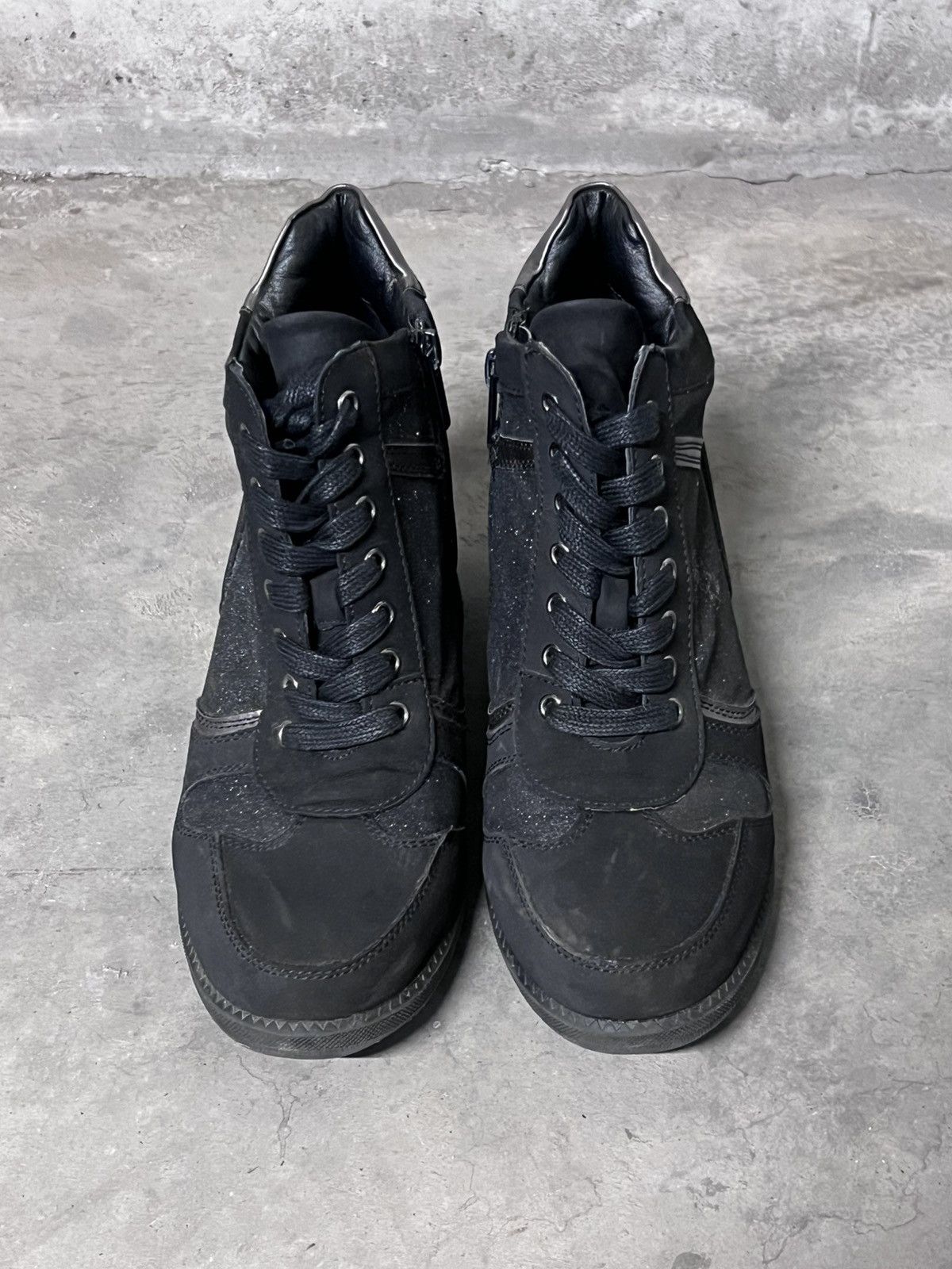 Vintage Wedge Laced High Top Vintage Isabel Marant Style Sneakers Size US 7.5 / EU 40-41 - 4 Thumbnail