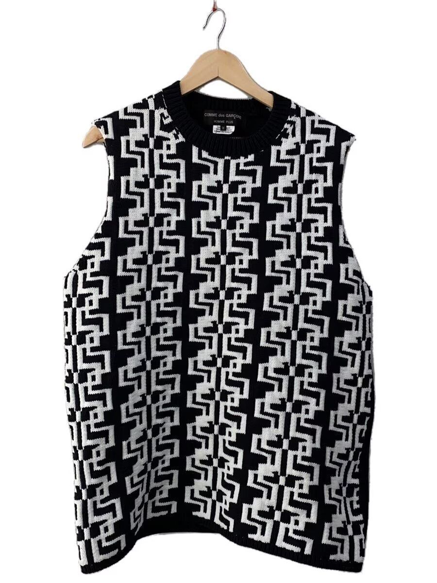 Comme des Garcons × Comme des Garcons Homme Plus Geometric Pattern Knit Sweater Vest - Comme Des Garcons Size US M / EU 48-50 / 2 - 1 Thumbnail