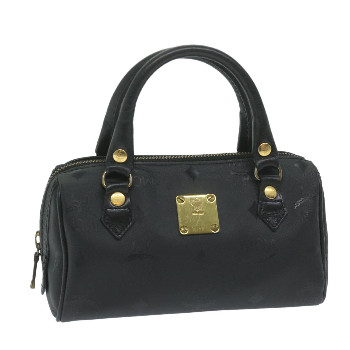 MCM Visetos Black Canvas Handbag (Pre-Owned) Size ONE SIZE - 1 Thumbnail