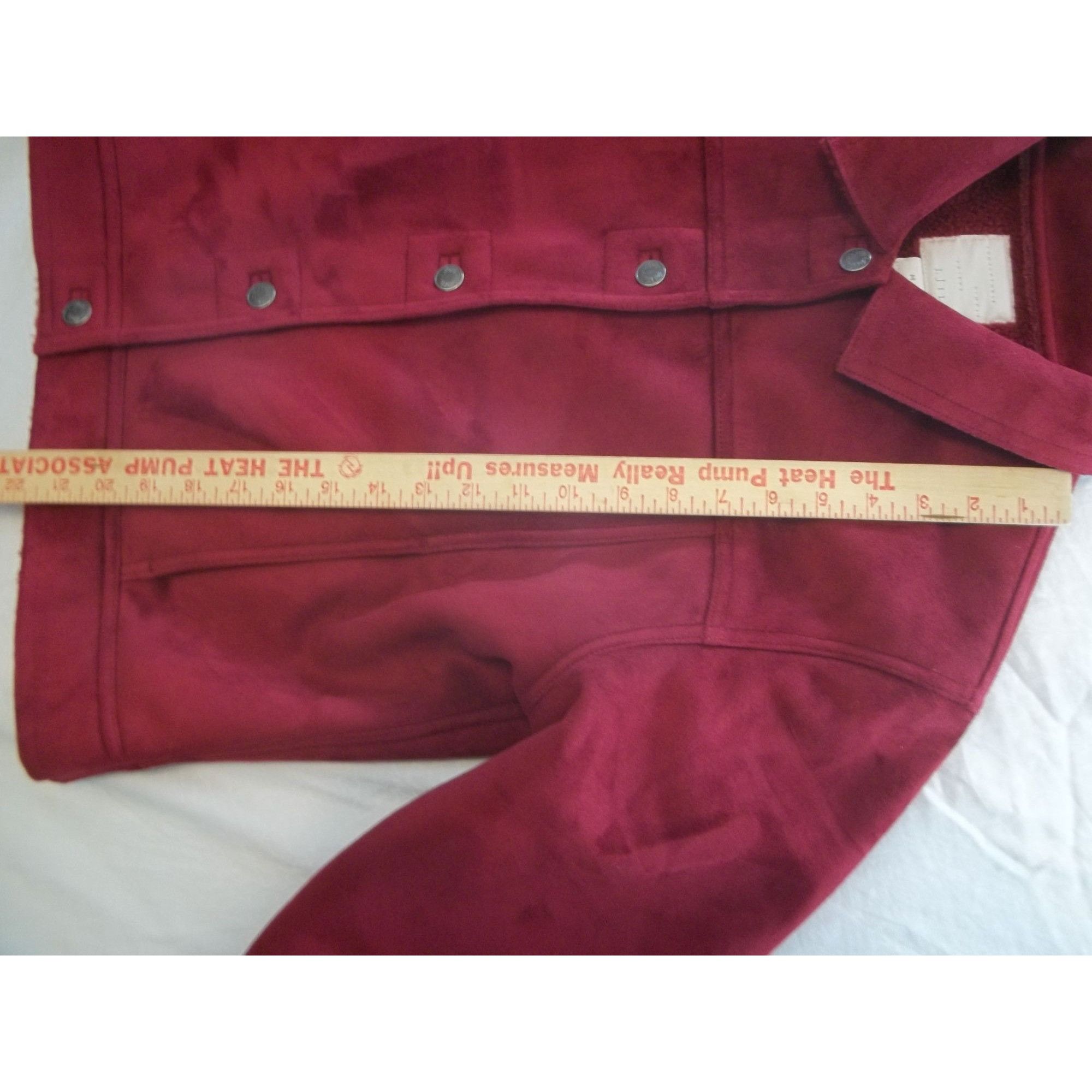 J. Jill J. Jill Peacoat Women Sz M Burgandy 5 Button Everyday Unique Size M / US 6-8 / IT 42-44 - 4 Thumbnail