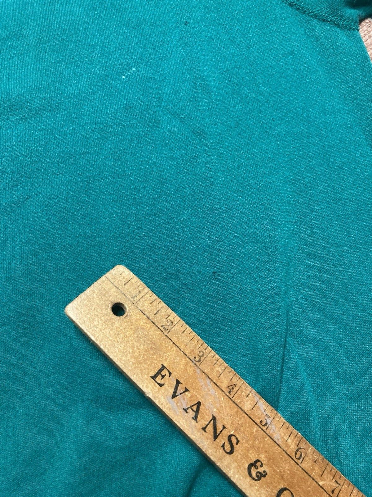Vintage 80s crewneck sweatshirt blank teal turquoise distressed XL Size US XL / EU 56 / 4 - 6 Thumbnail