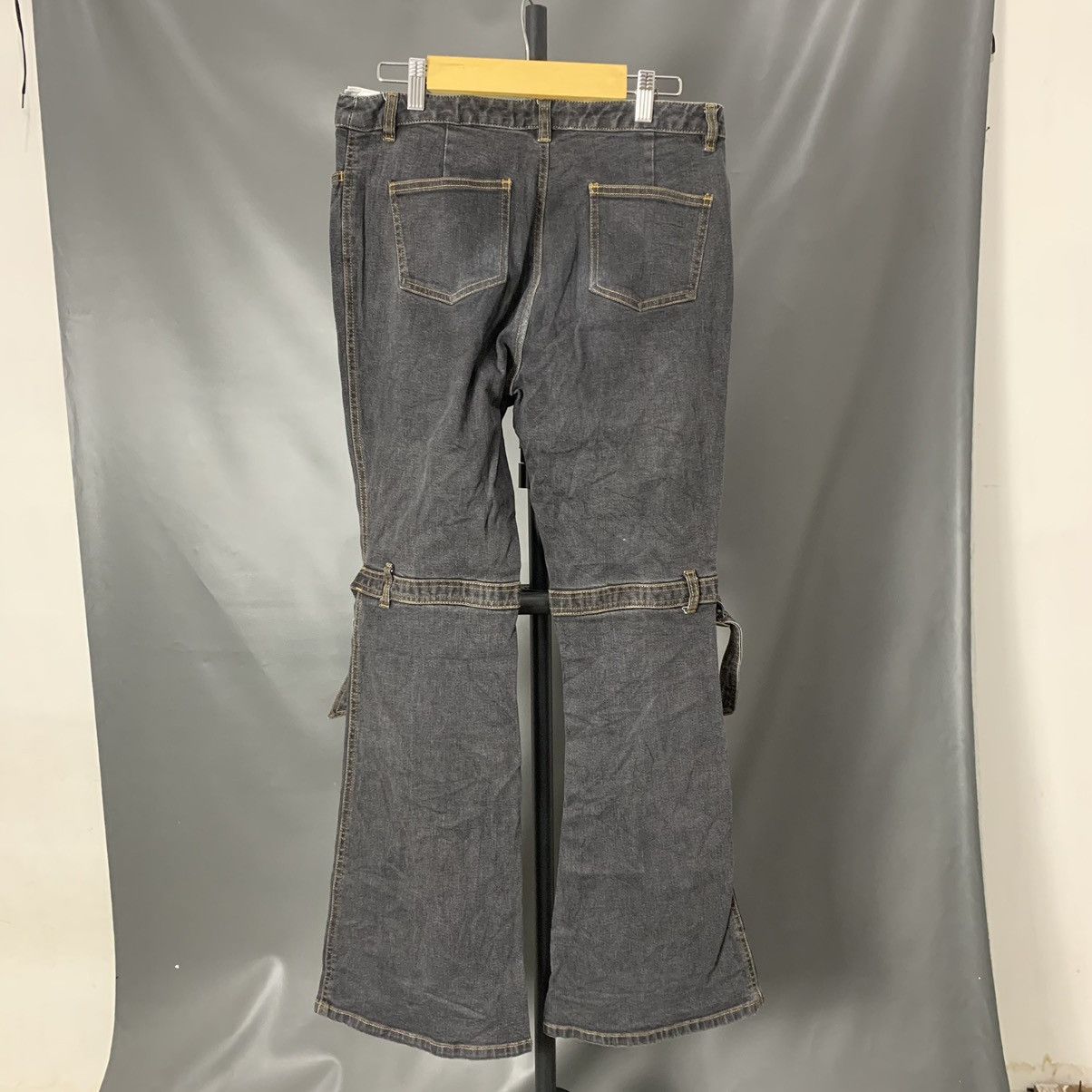 Hysteric Glamour × Japanese Brand Super Flare Jeans Livre Claire Thin Low Rise Boot Cut Size US 31 - 6 Thumbnail