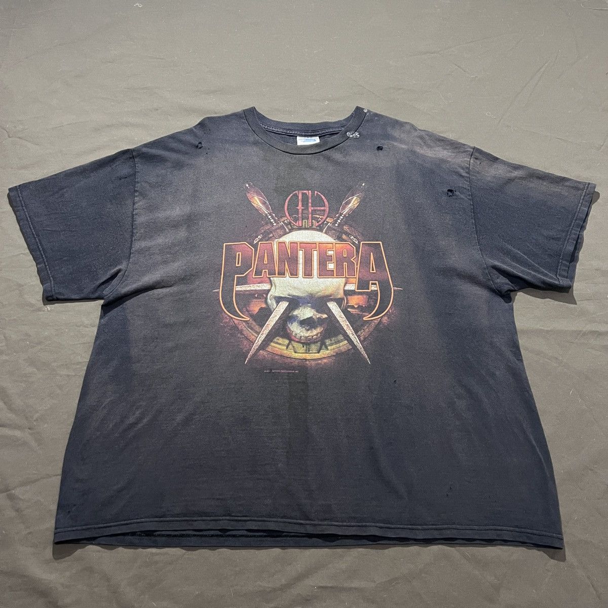 Band Tees Vintage Y2K Pantera Thrashed Faded Tee 2XL Groove metal Size US XXL / EU 58 / 5 - 4 Thumbnail
