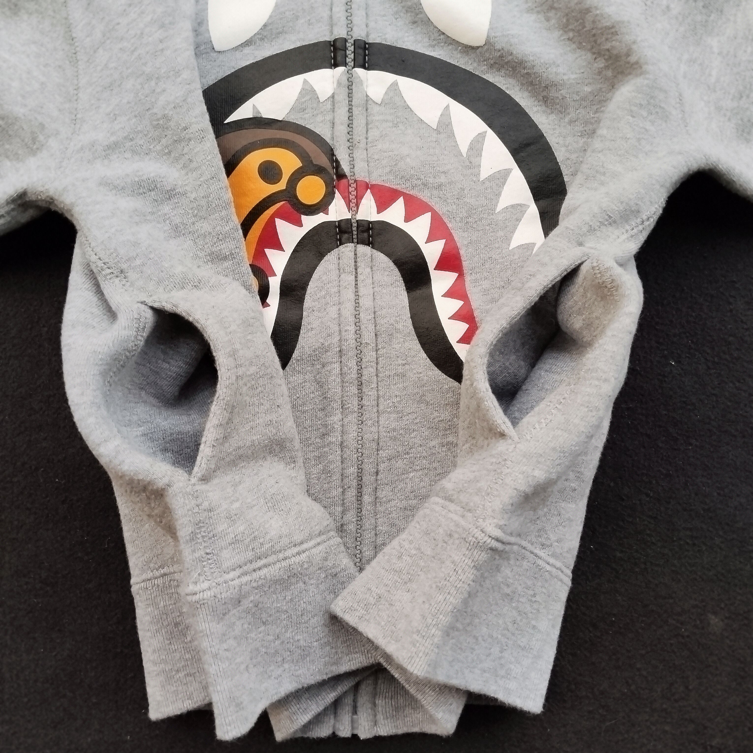 Bape Bape Kids Shark Baby Milo Zip Hoodie Size ONE SIZE - 4 Thumbnail