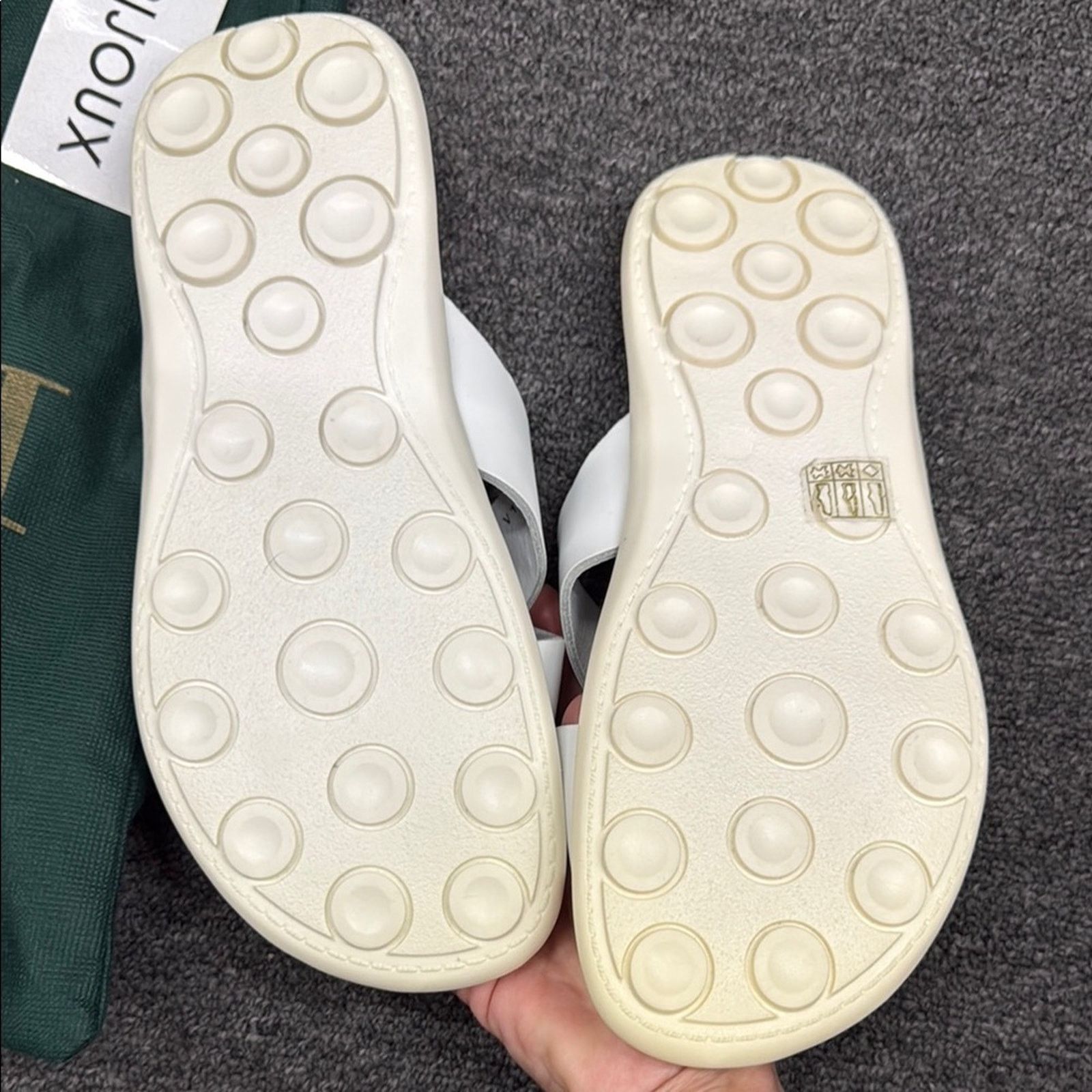 Other NWT Fratelli vanni for rijoux white leather sandals 9 EU 42 Size US 9 / IT 39 - 4 Thumbnail