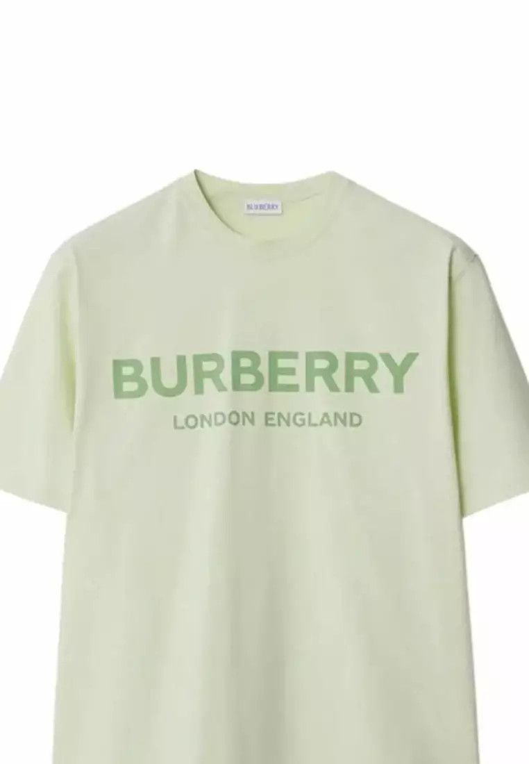 Burberry o1w1db10326 Ellison Logo T-Shirt in Pistachio Size US M / EU 48-50 / 2 - 2 Thumbnail