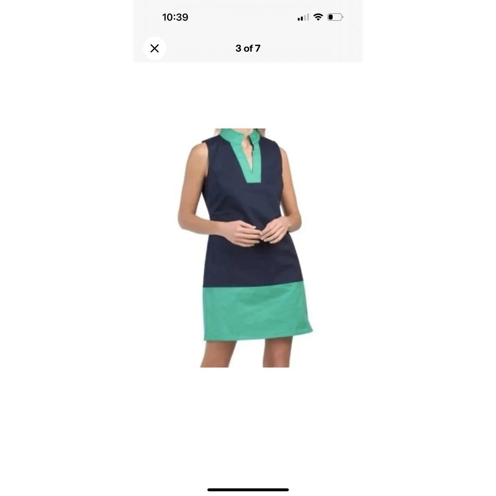 The Unbranded Brand NWT Sail to Sable Womens Navy Blue Color Block Dress Size L Size L / US 10 / IT 46 - 11 Thumbnail