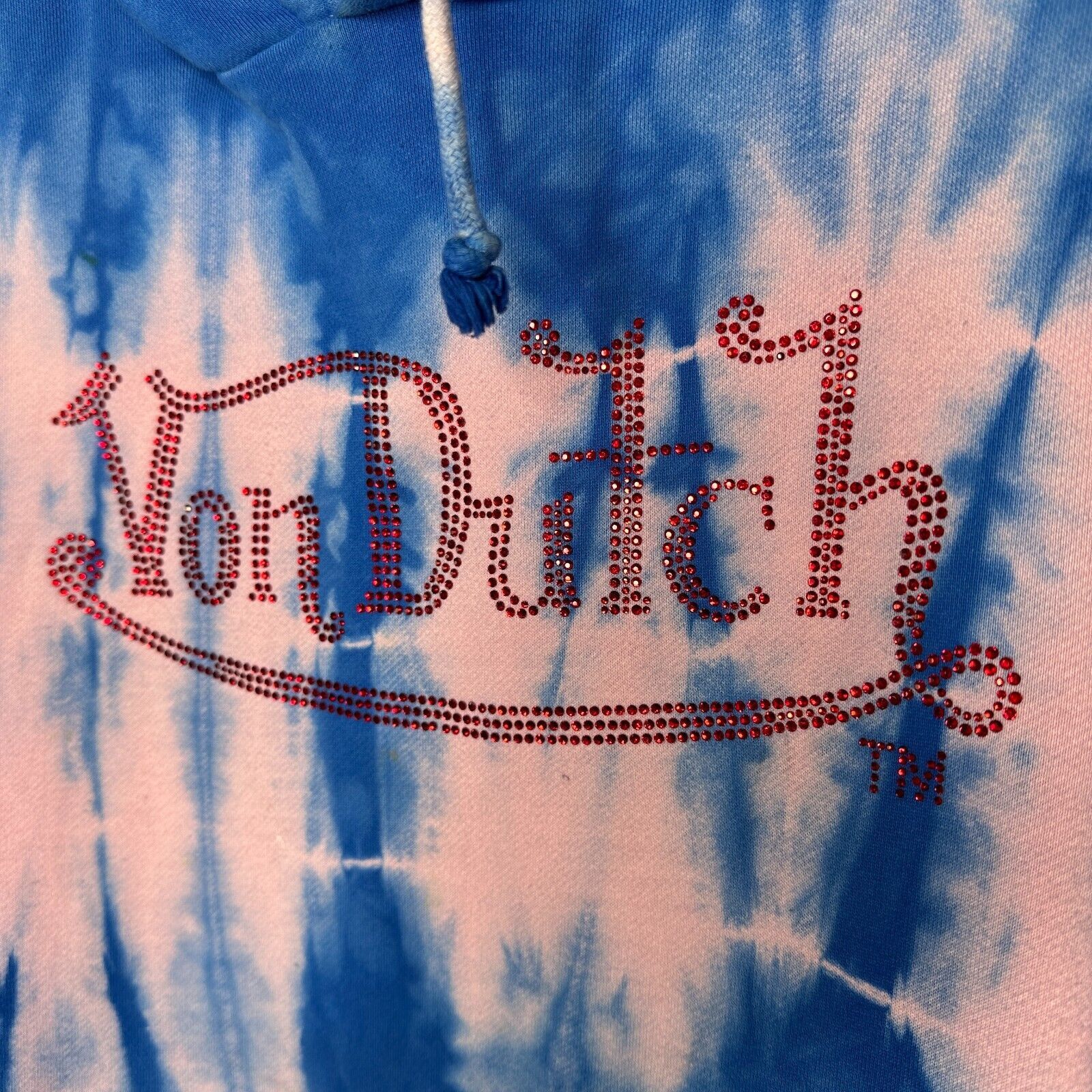 Von Dutch Von Dutch SET Blue Pink Tie Dye Red Logo Hoodie & Pants Size M / US 6-8 / IT 42-44 - 3 Thumbnail