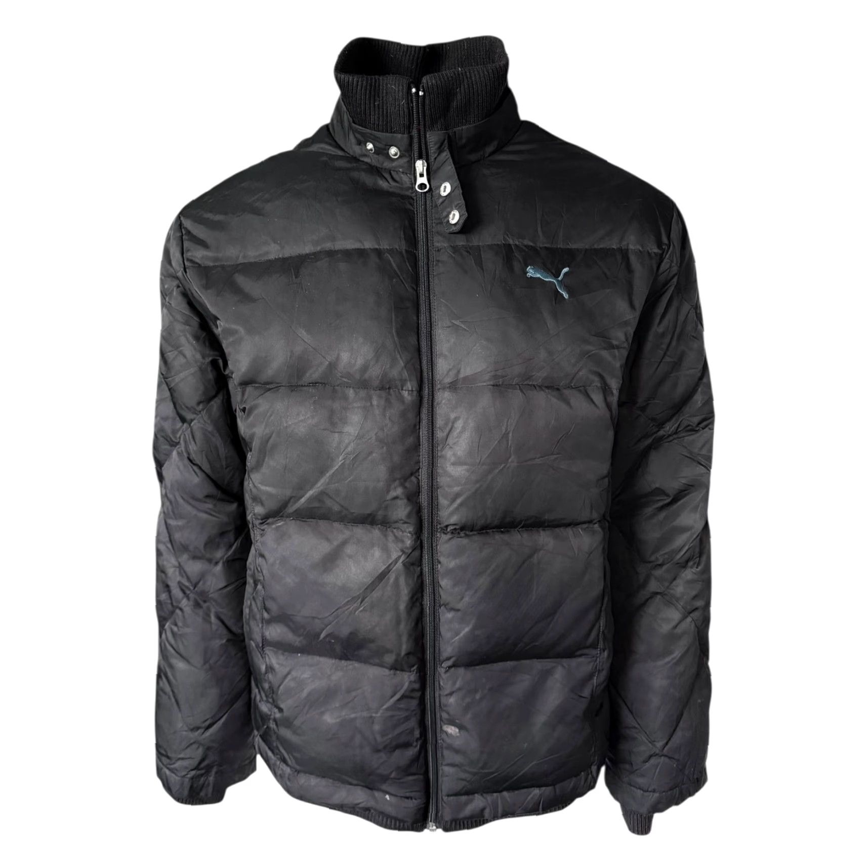 Puma Puma Black Puffer Jacket XL Mens - Full Zip, Rib Collar, Logo, Winter, Regular Size - Black, PUMA Jacket - XL (Fits Large) Size US XL / EU 56 / 4 - 2 Thumbnail