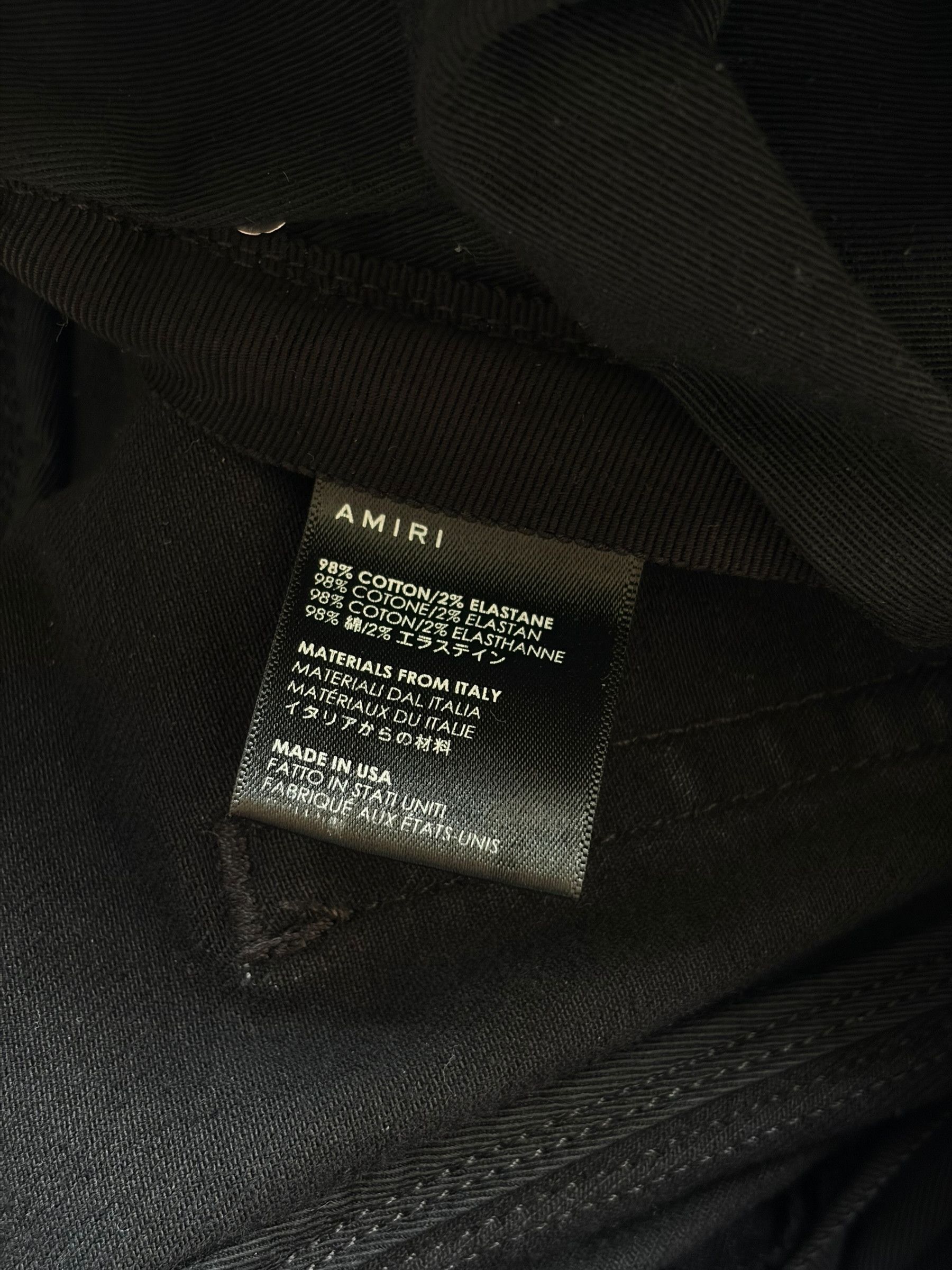 Amiri Amiri Black Stack Skinny Denim Jeans Size US 31 - 6 Thumbnail