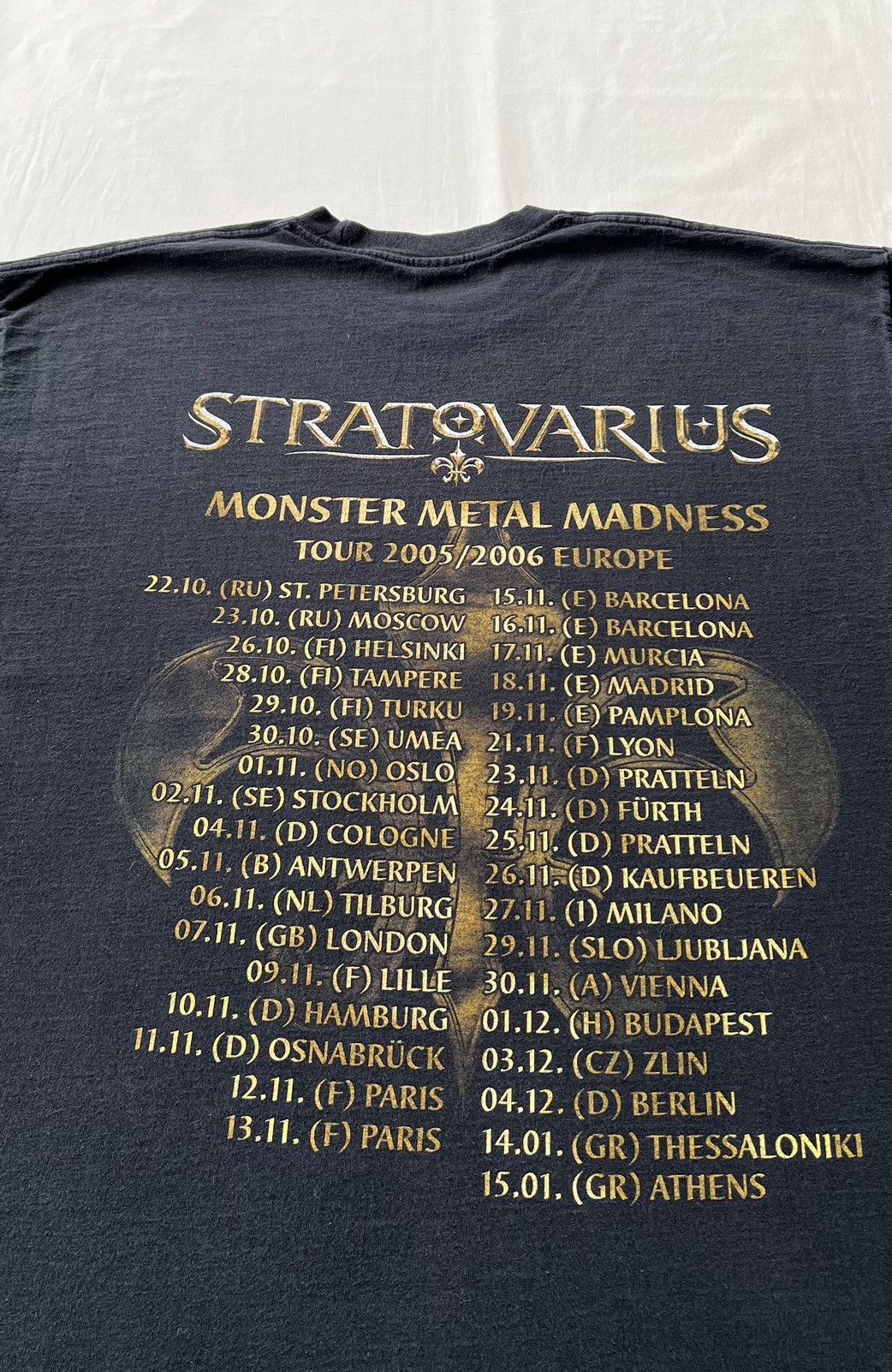 Band Tees Vintage 2005 Stratovarius Gotterdammerung Monster Metal Size US XL / EU 56 / 4 - 14 Thumbnail
