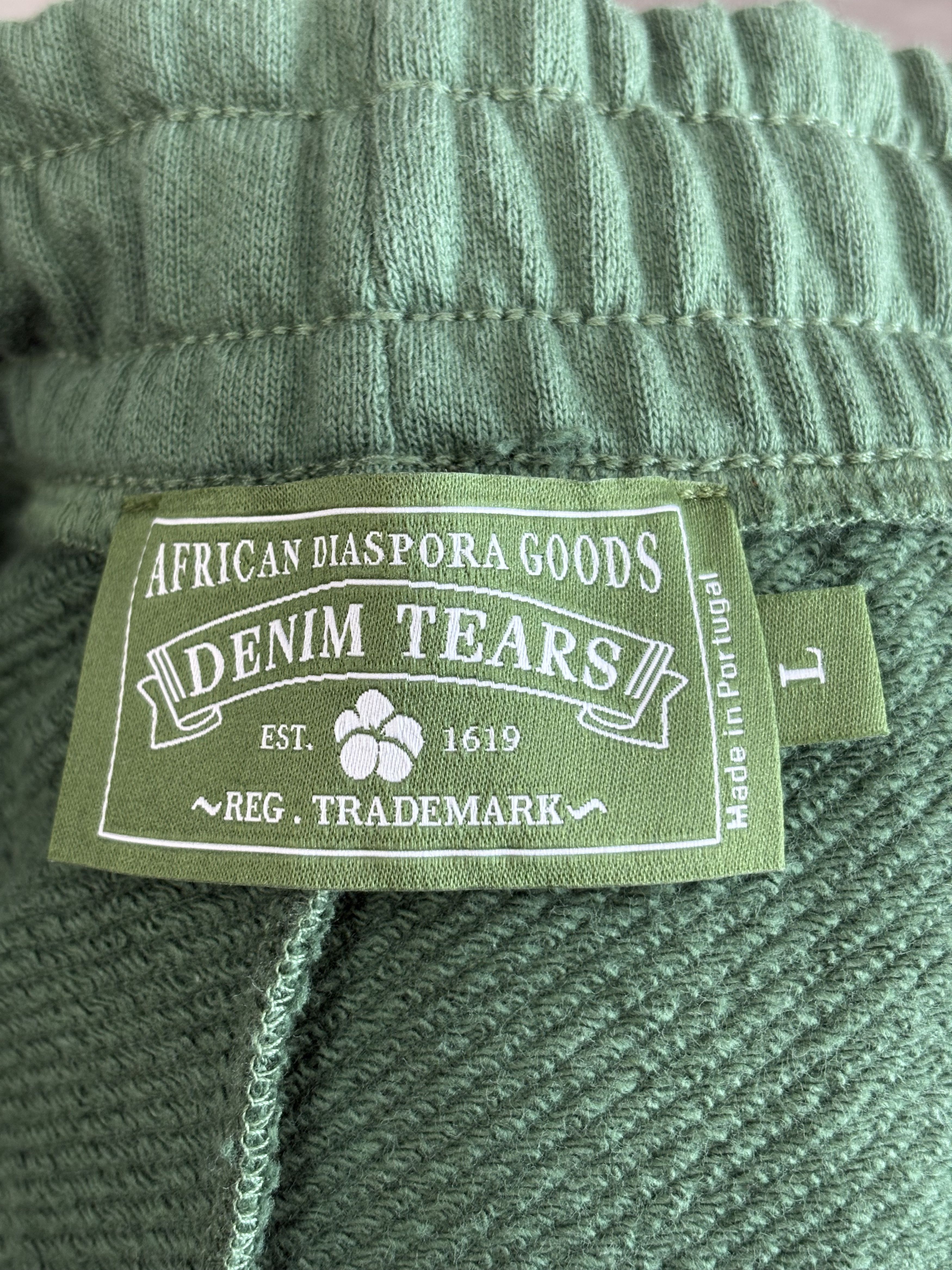 DENIM TEARS Denim Tears "The Cotton Wreath" Shorts (Green) Size US 32 / EU 48 - 3 Thumbnail
