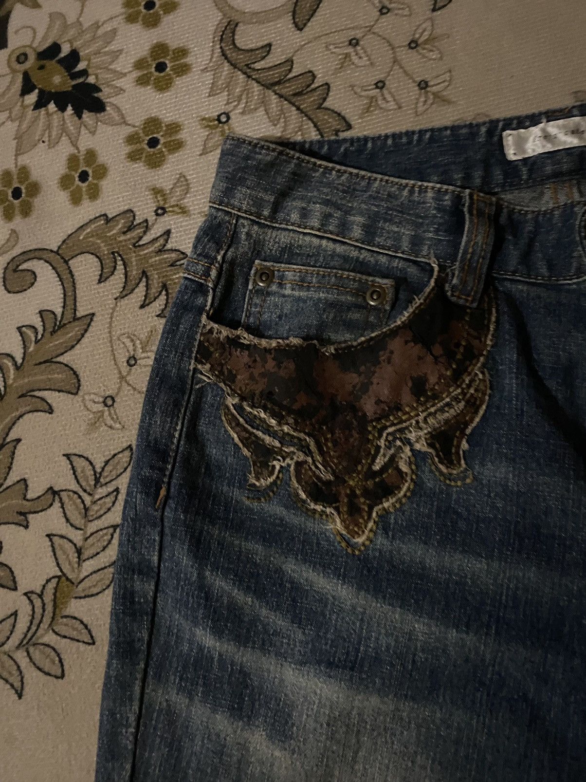 Japanese Brand Vintage Japanese Brand Flare Denim Jeans Size US 27 - 4 Thumbnail