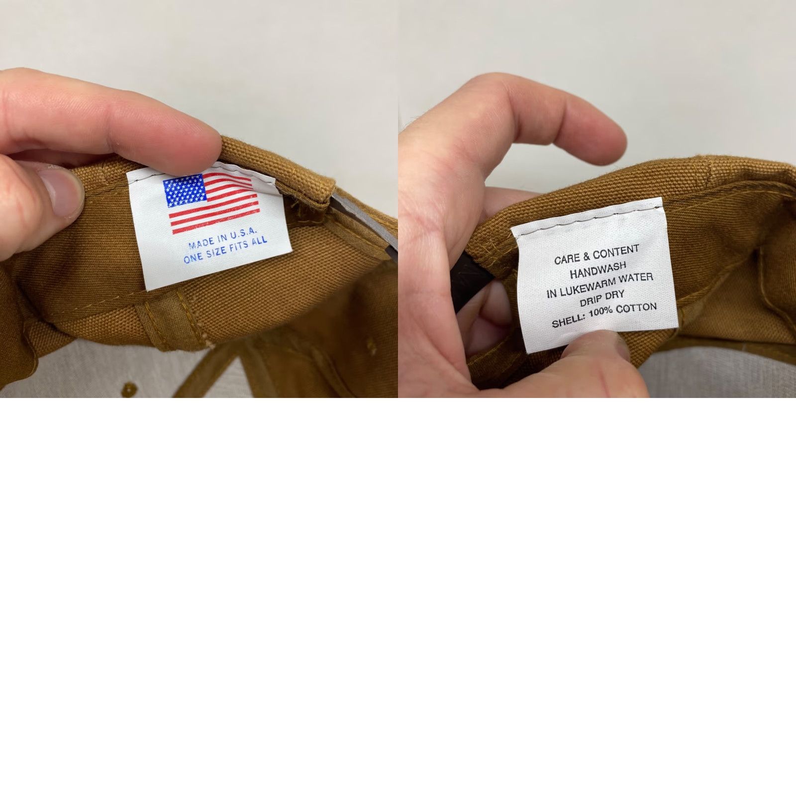 Carhartt VINTAGE Carhartt Hat Cap Snapback Brown Canvas Embroidered USA Chore Work Adjustable Unisex Adults Classic Outdoor USA Theme Size ONE SIZE - 8 Thumbnail
