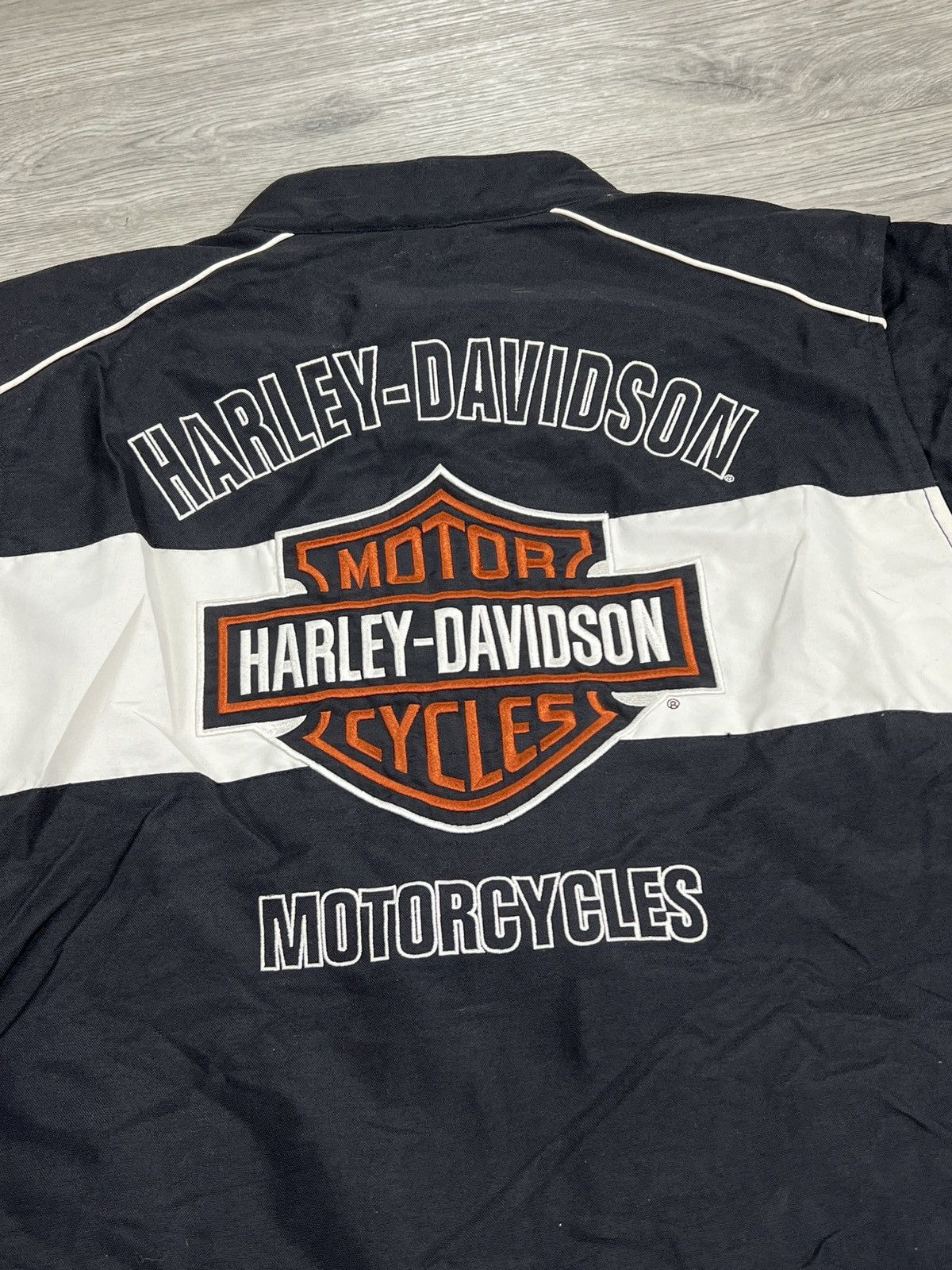 Harley Davidson HARLEY DAVIDSON MOTORCYCLES XL Vented Nylon Racing Jacket Size US XL / EU 56 / 4 - 10 Thumbnail