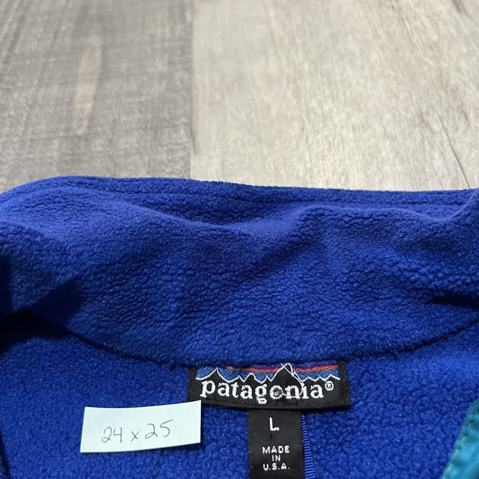 Patagonia VTG Patagonia Blue Synchilla Lined Teal Bomber Jacket WORN Size US L / EU 52-54 / 3 - 6 Thumbnail