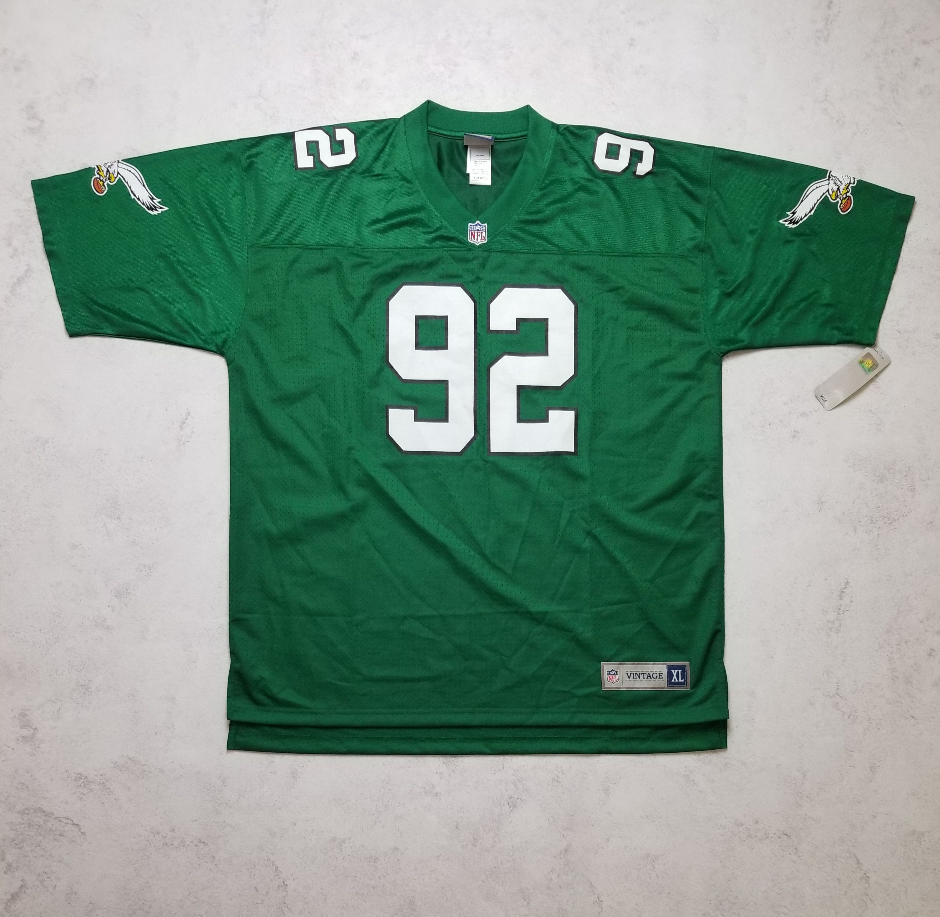Pro Line Pro Line Vintage NFL Philadelphia Eagles #92 White Jersey Size US XL / EU 56 / 4 - 1 Thumbnail