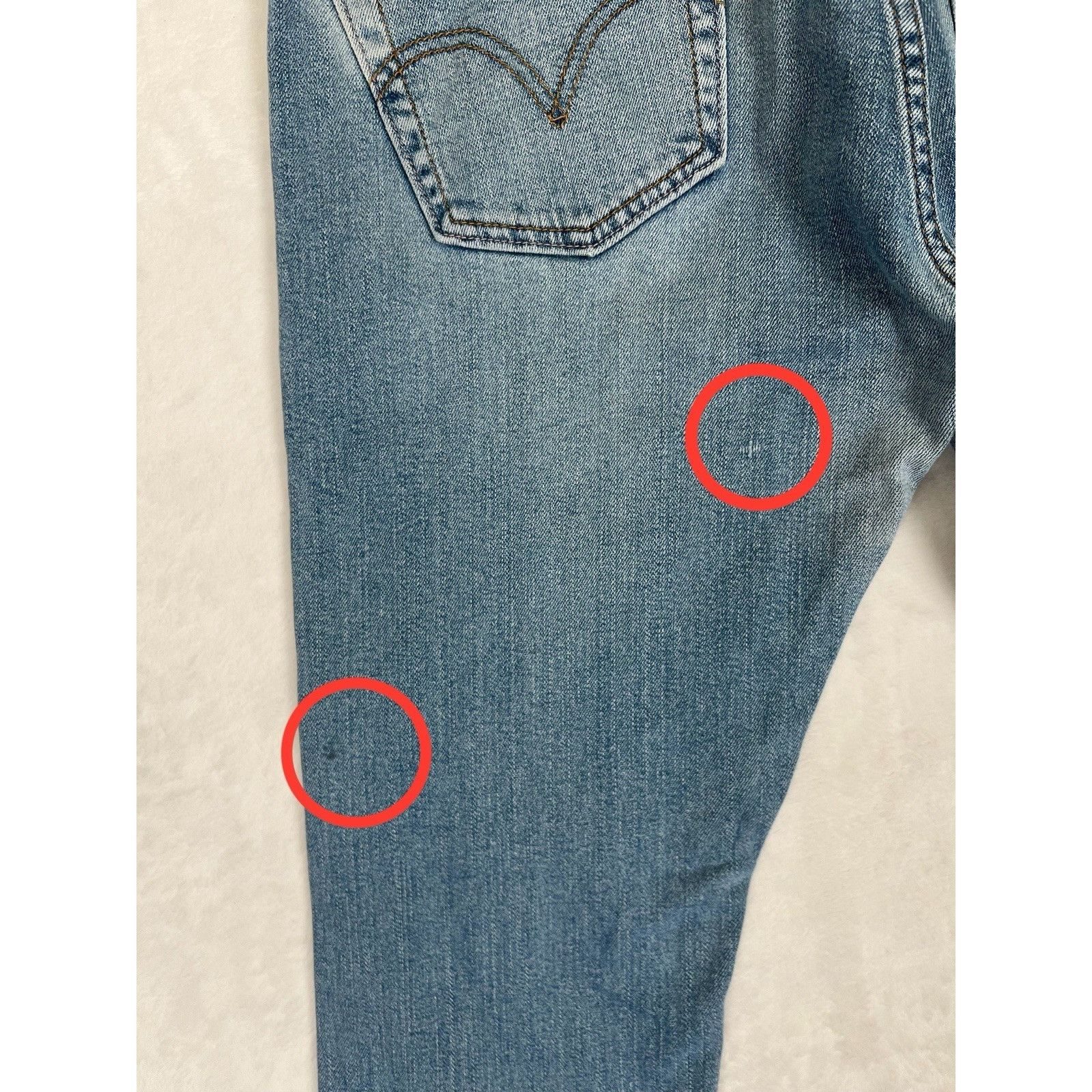 Levi's Vintage Levi’s Y2K Low Rise Denim Jeans Women’s 13 M JR Size 34" / US 12 / IT 48 - 8 Thumbnail