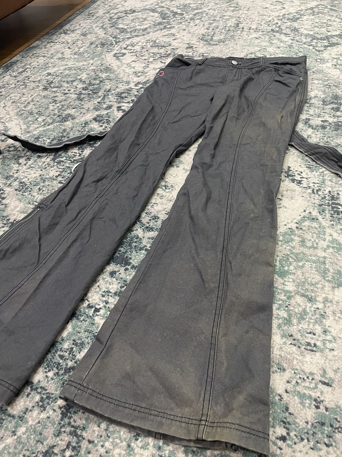 20471120 Algonquins Seditionaries Bondage Pants Flared Size US 29 - 7 Thumbnail