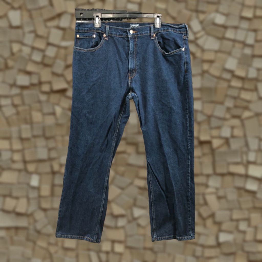 Levi's Levi's Jeans Relaxed Straight 38x30 Mens Dark Blue Wash Str Size US 38 / EU 54 - 1 Thumbnail