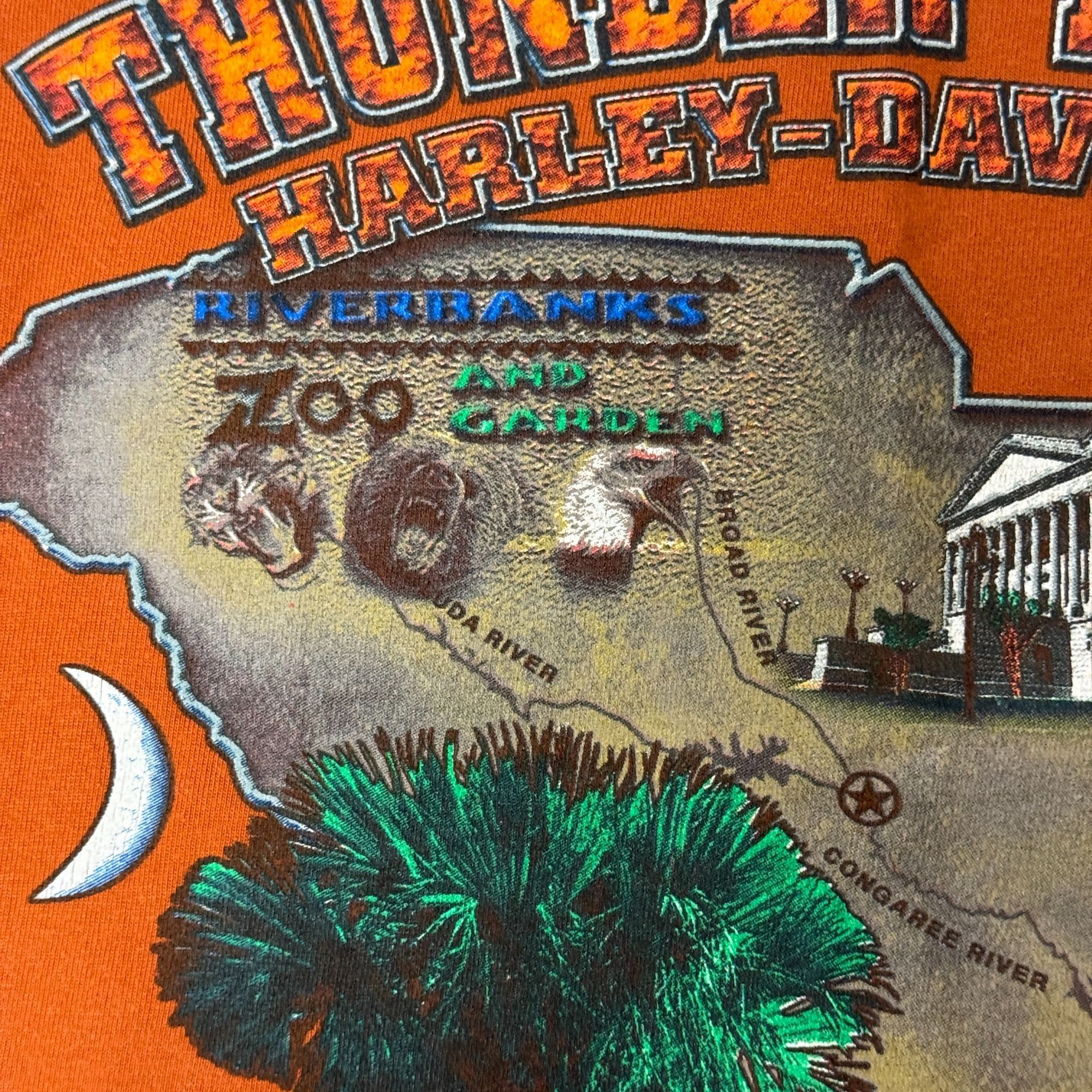 Harley Davidson THUNDER TOWER COLUMBIA SC Motorcycle Biker HD Long Sleeve T Size US L / EU 52-54 / 3 - 11 Thumbnail