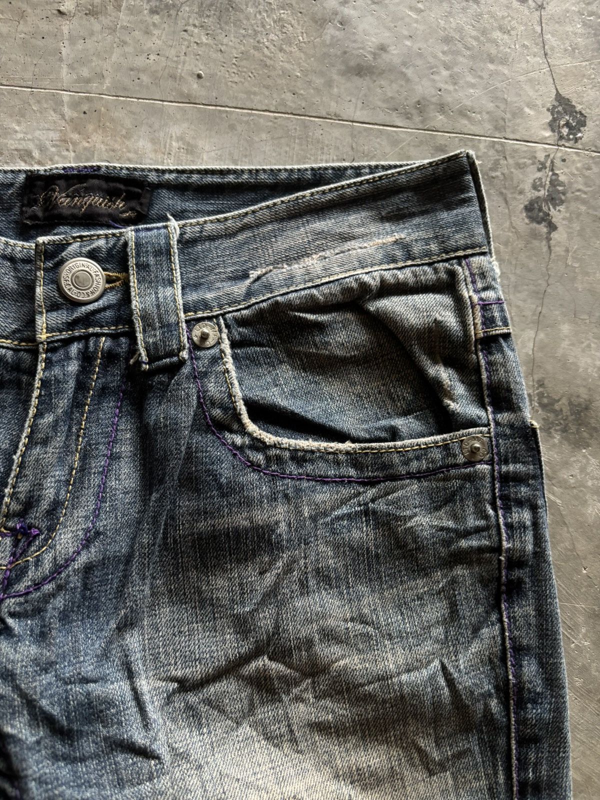 If Six Was Nine VANQUISH flare distressed patchwork rusty mudmax japanese Size US 29 - 8 Thumbnail