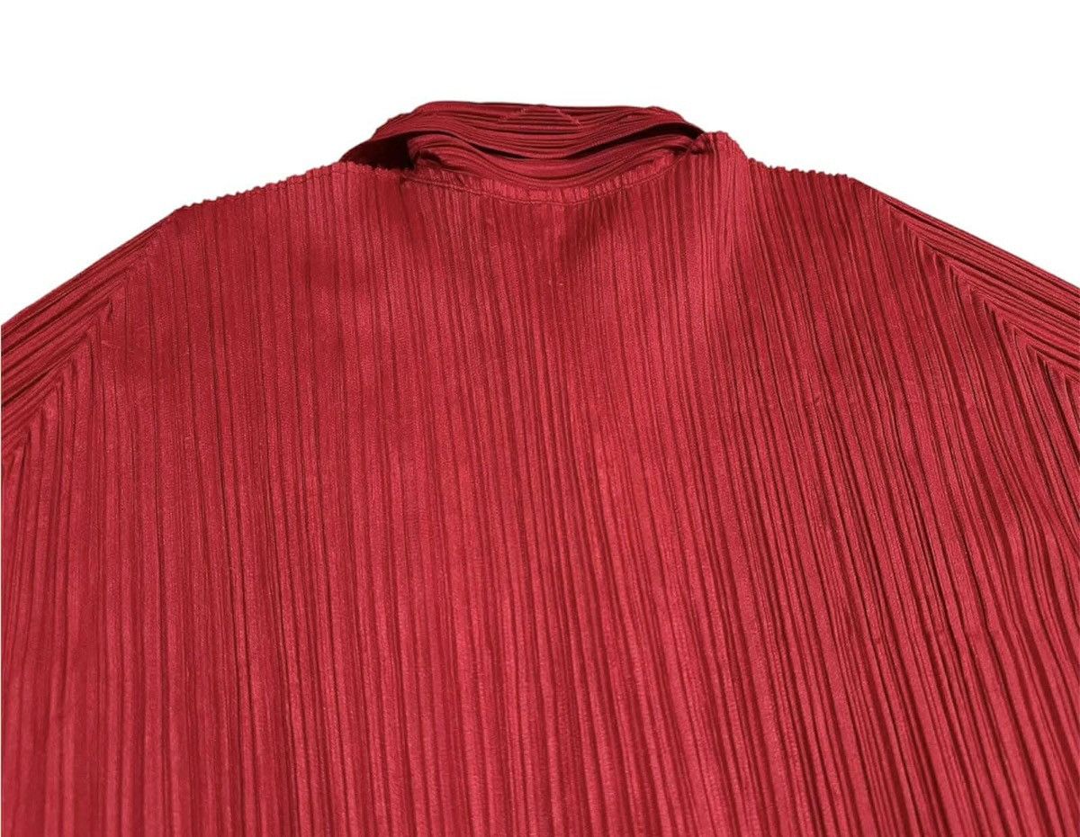 Issey Miyake × Japanese Brand × Pleats Please Issey Miyake 🔥Rare Issey Miyake Pleats Please Button Up Long Sleeve Shirt Size US M / EU 48-50 / 2 - 9 Thumbnail
