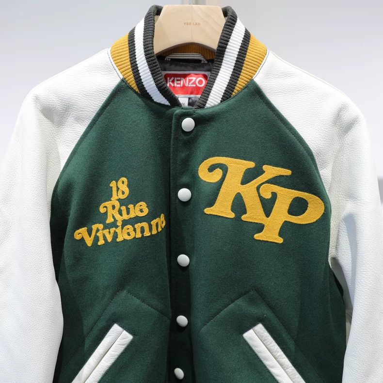 Kenzo KENZO Jointed leather sleeve baseball jacket Size US M / EU 48-50 / 2 - 5 Thumbnail
