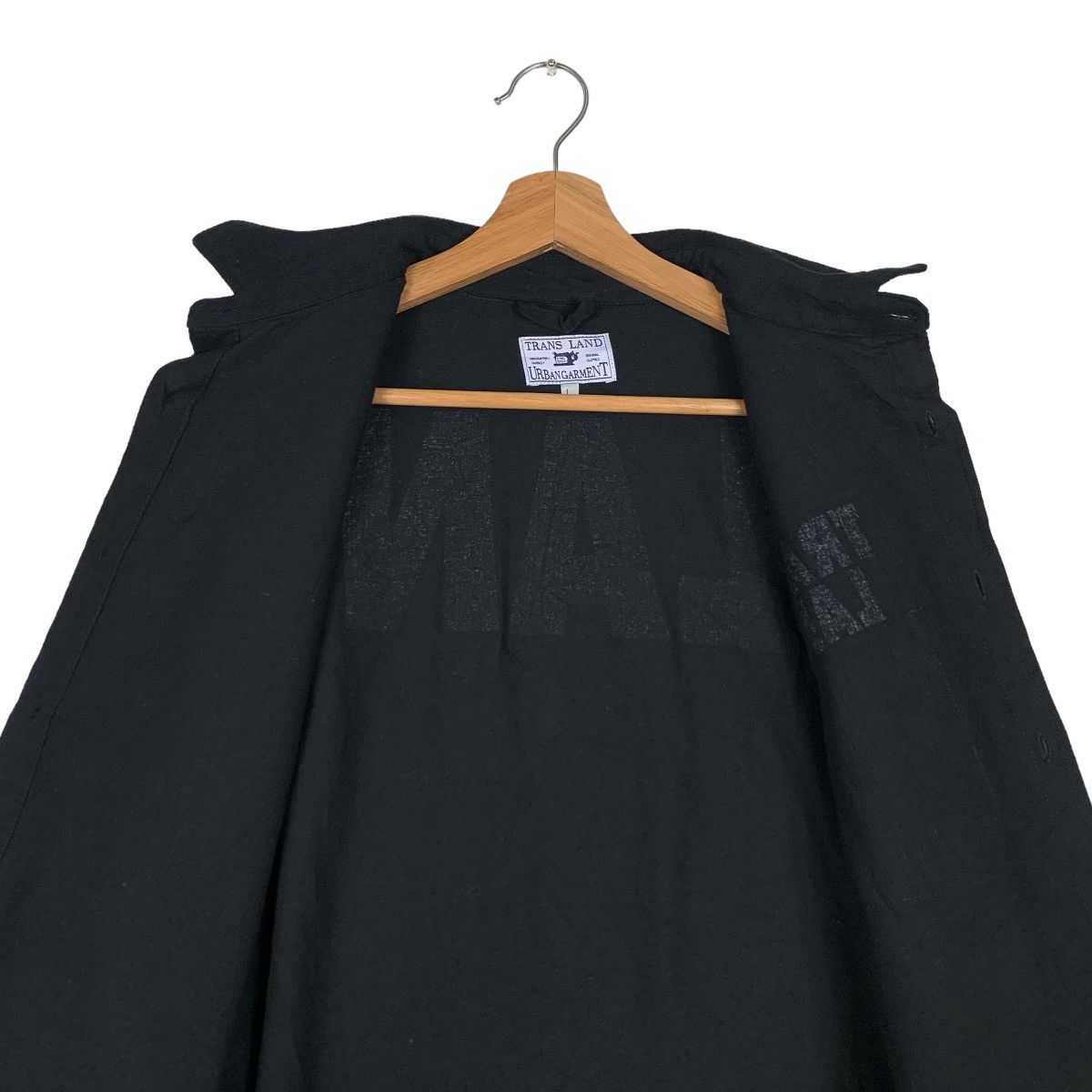 Vintage TRANS LAND URBANGARMENT BIG LOGO BUTTON UP SHIRT #0203-C10 Size US L / EU 52-54 / 3 - 13 Thumbnail
