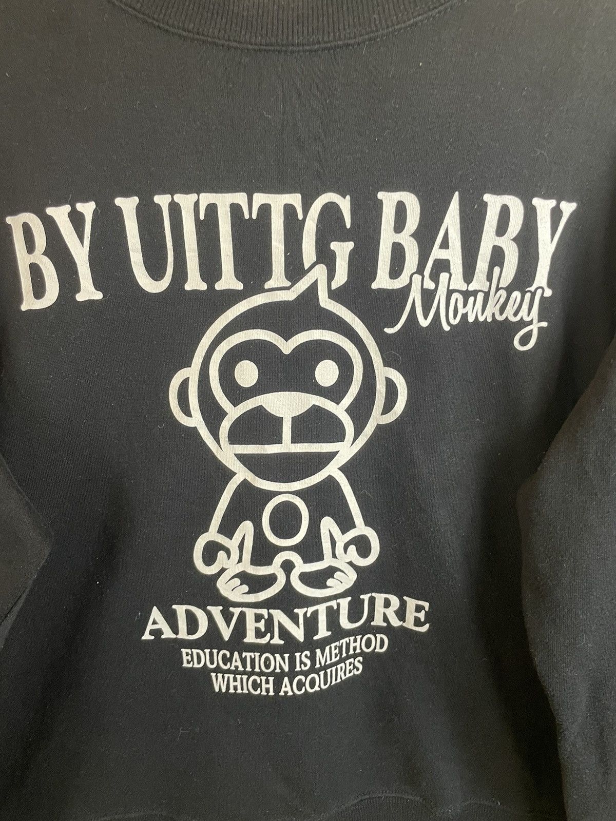 Japanese Brand Vintage UITTG Baby Sweatshirt Trademark Big Logo Size US L / EU 52-54 / 3 - 4 Thumbnail