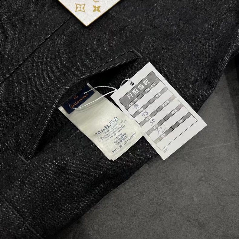 Louis Vuitton Louis Vuitton Louis Vuitton Black Denim Jacket with Tags-2 Size US M / EU 48-50 / 2 - 5 Thumbnail