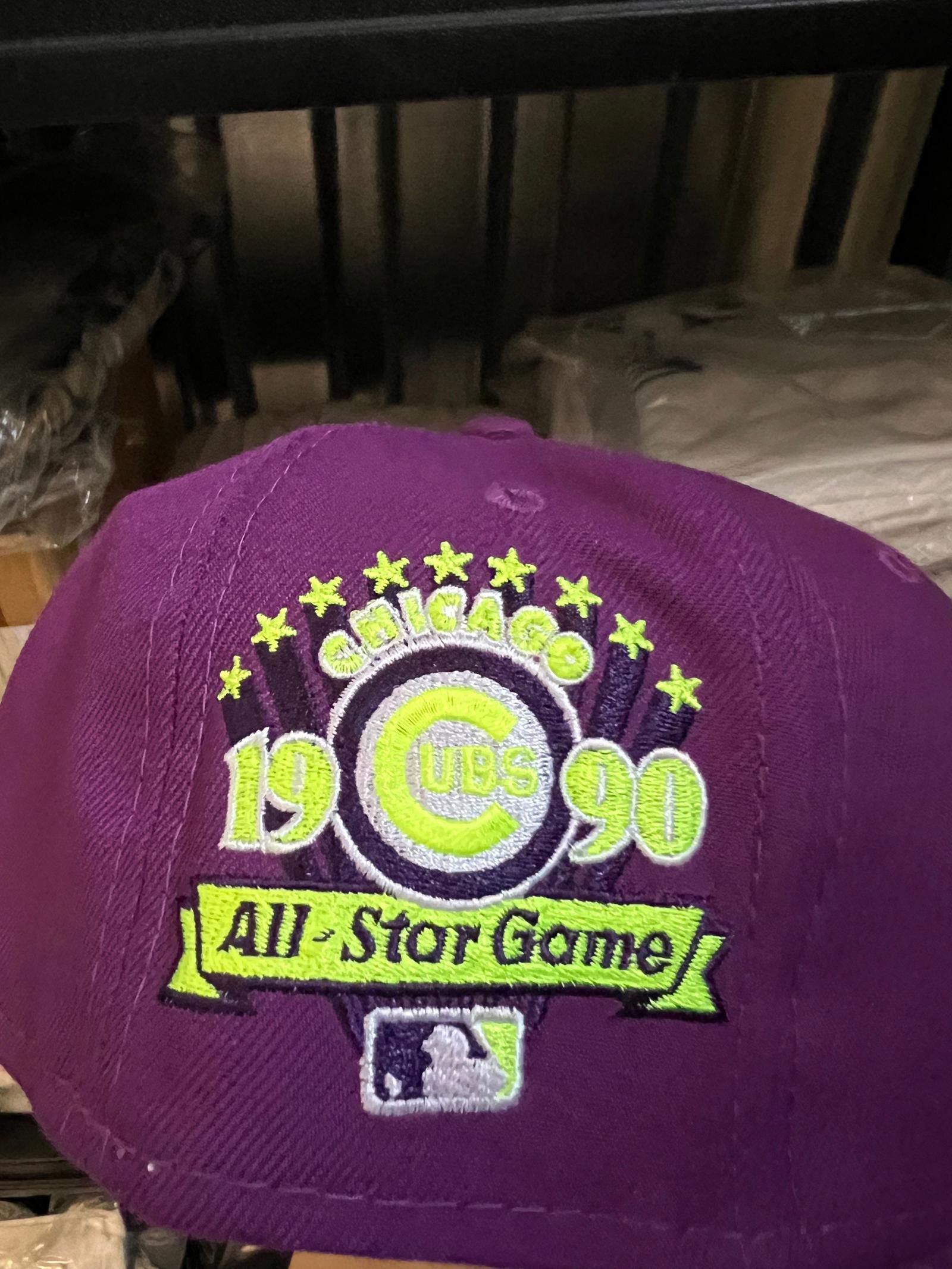 New Era 7 1/4 Topperzstore Exclusive Chicago Cubs Grape Volt Edition Size ONE SIZE - 2 Thumbnail