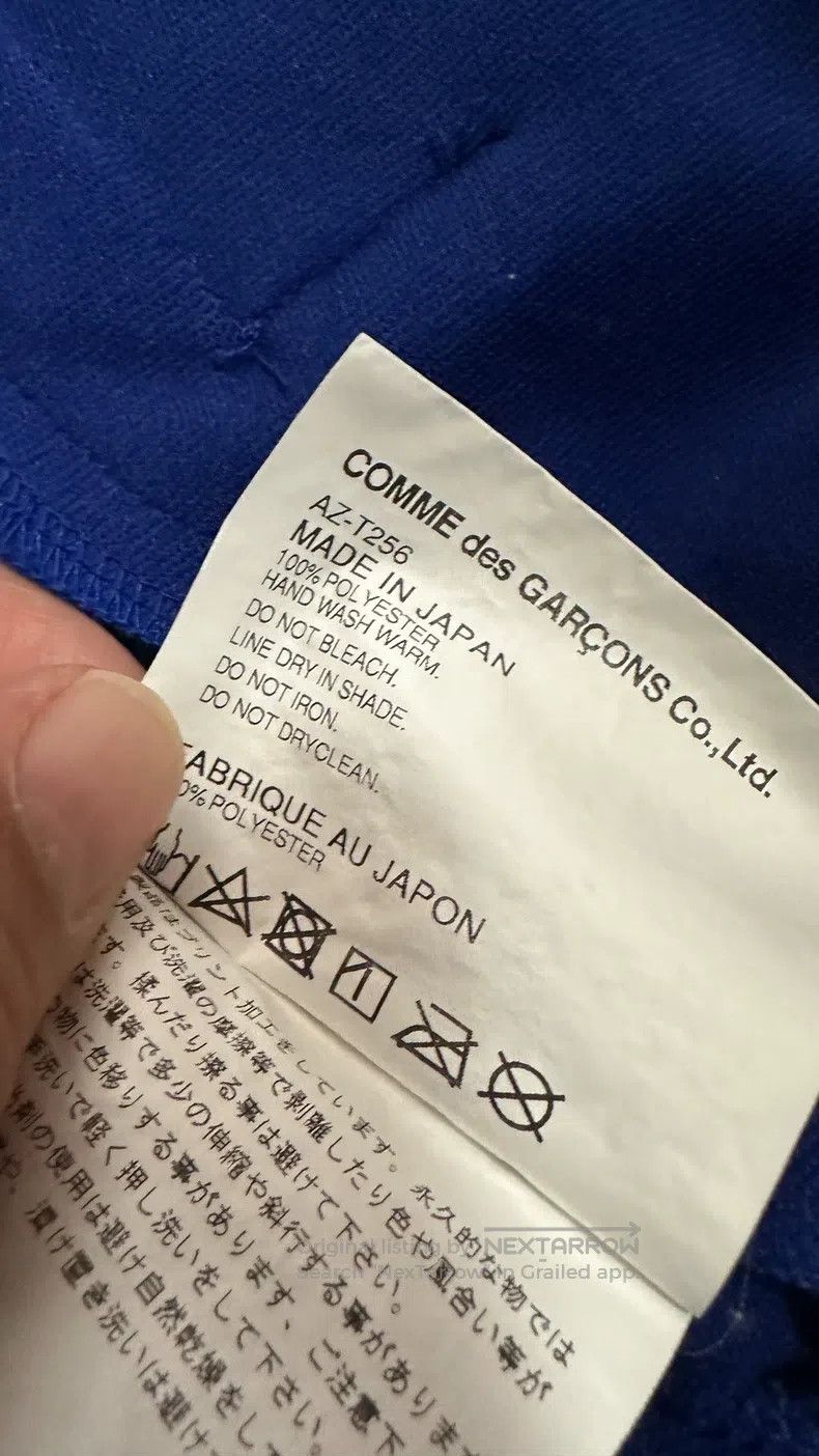 Comme des Garcons Comme Des Garcons Blue Zipper Hoodie Jacket Size XL / US 12-14 / IT 48-50 - 6 Thumbnail