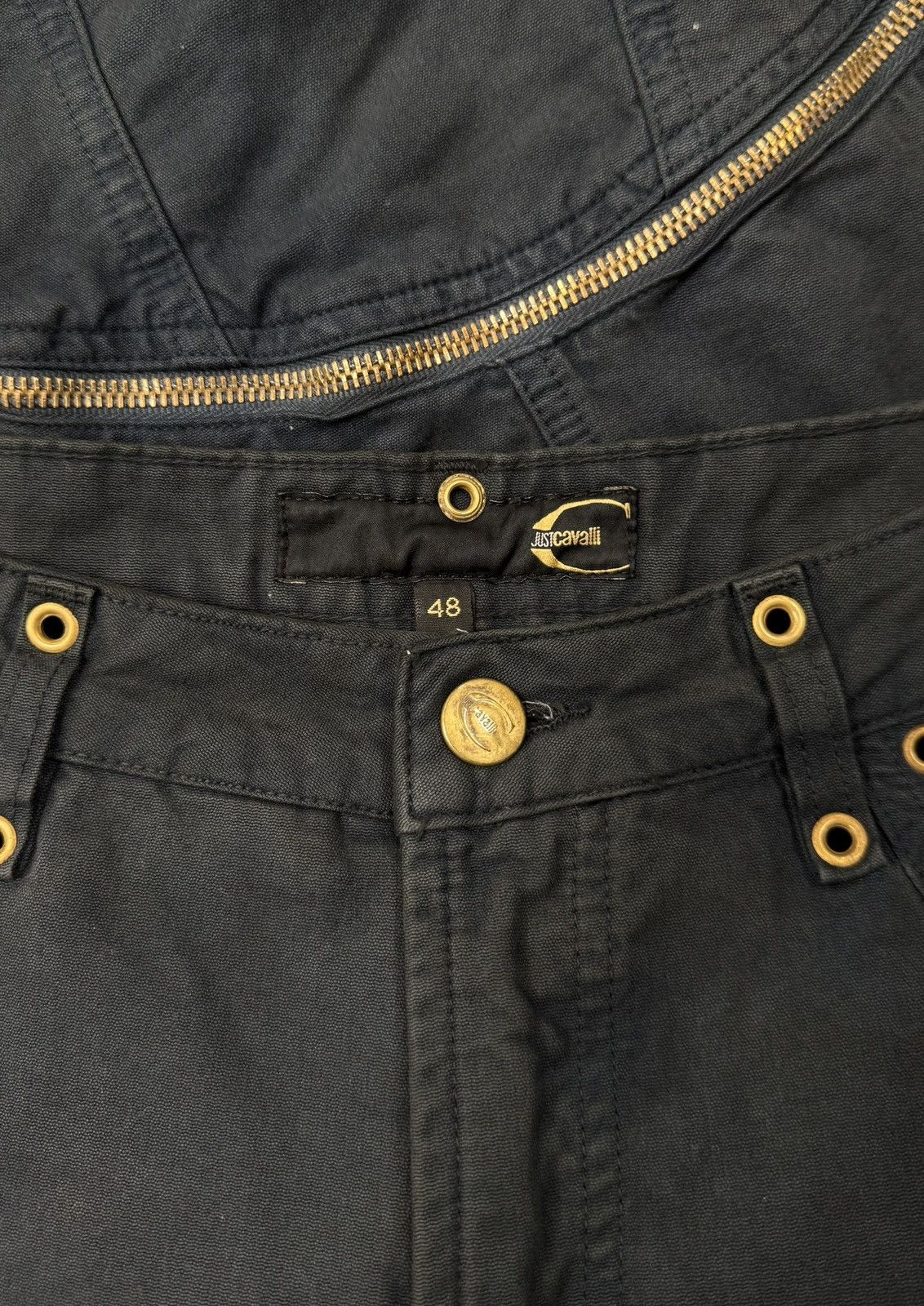 Roberto Cavalli 2000s Roberto Cavalli Flared ‘Zip-Knee’ Denim Size US 32 / EU 48 - 2 Thumbnail