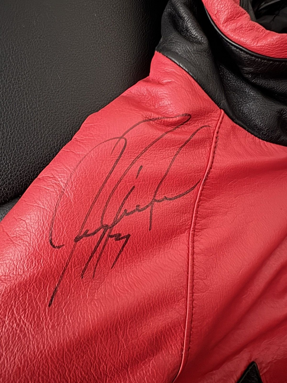 Logo Athletic Signed 1990s Chicago Blackhawks Shark Tooth Leather Jacket Size US M / EU 48-50 / 2 - 13 Thumbnail