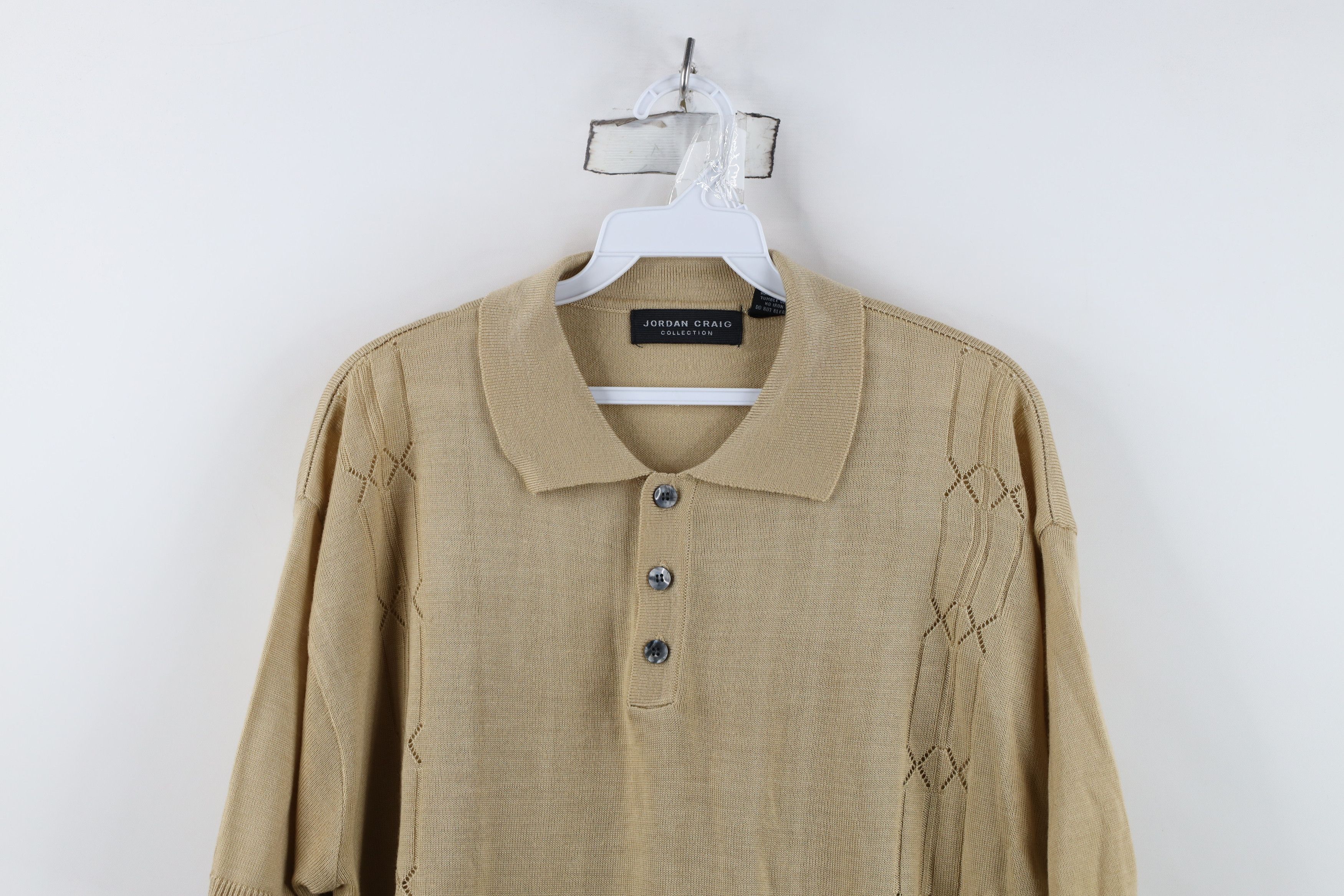 Vintage Vintage 90s Streetwear Knit Short Sleeve Collared Polo Shirt Size US L / EU 52-54 / 3 - 2 Thumbnail