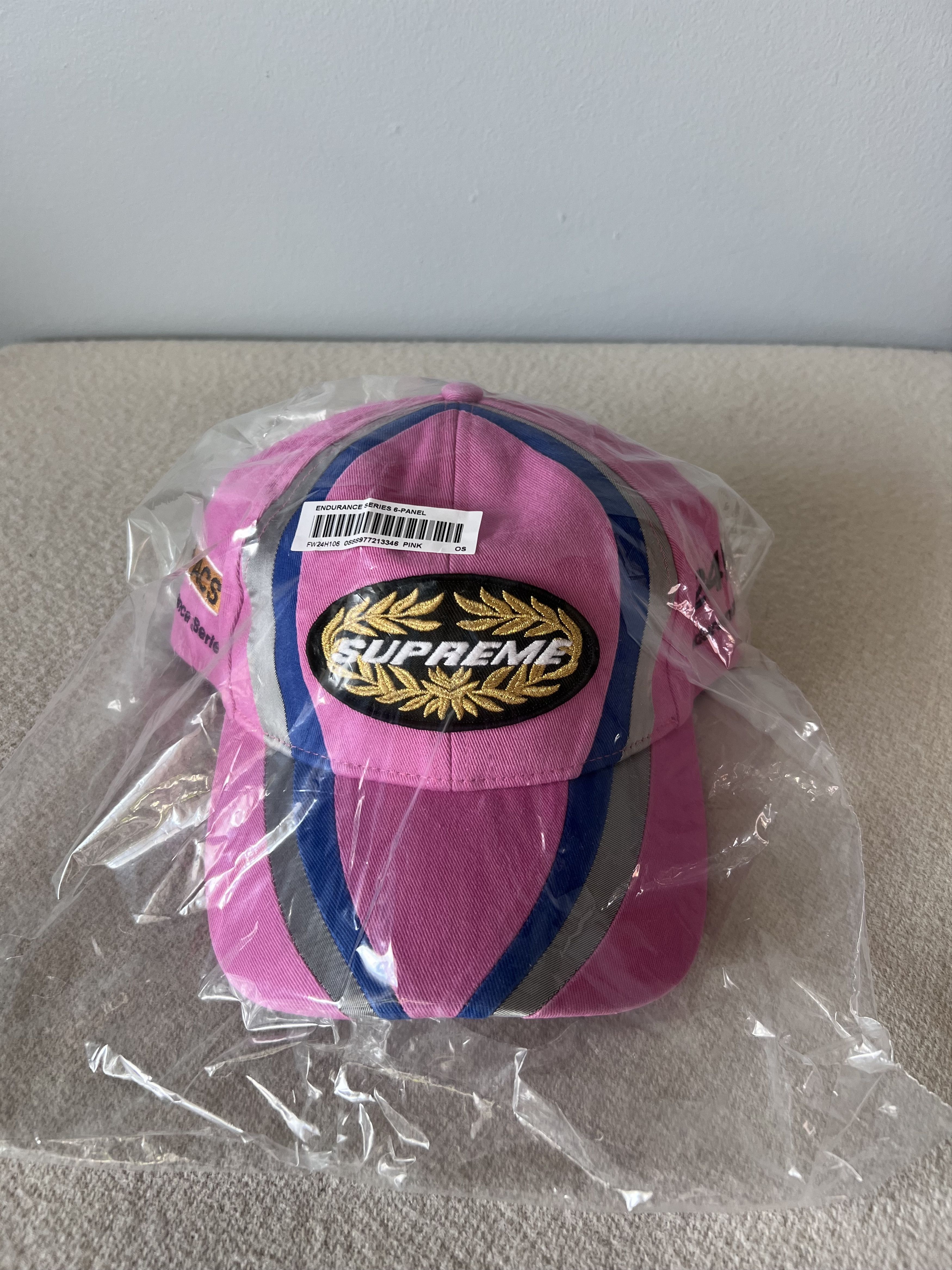 Supreme Supreme Endurance Series 6 Panel Hat in Pink Size ONE SIZE - 2 Thumbnail