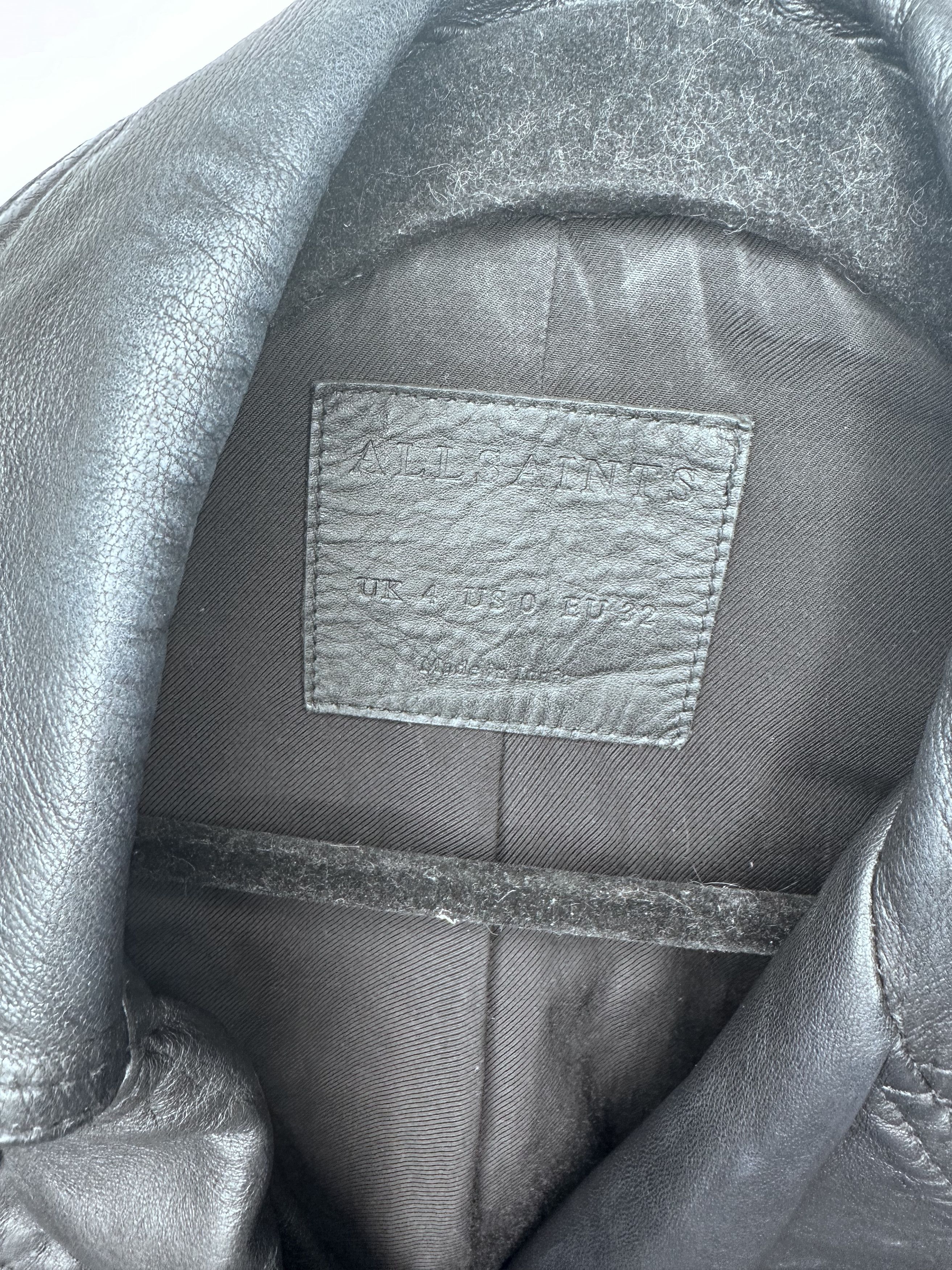 Allsaints ALLSAINTS | Cargo Leather Bike Jacket Size XS / US 0-2 / IT 36-38 - 10 Thumbnail