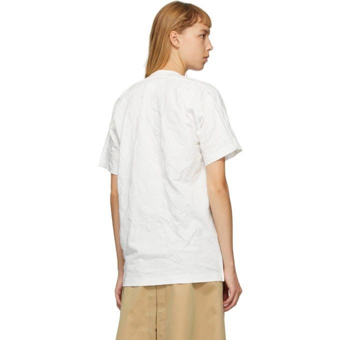 Comme des Garcons Junya Watanabe Winkled Oversized White Tee Size S / US 4 / IT 40 - 1 Thumbnail