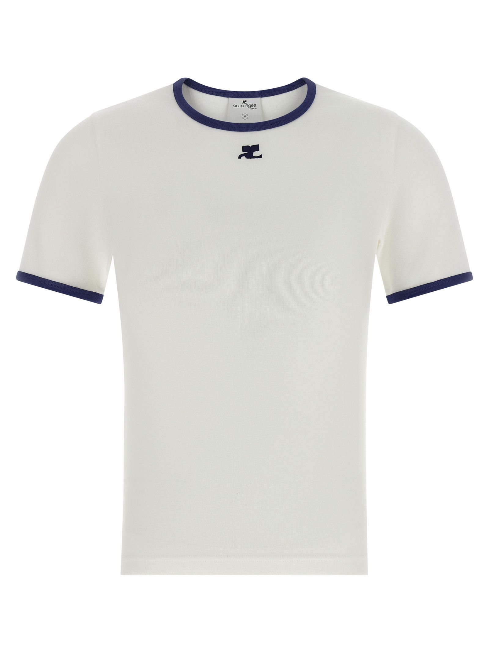 Courreges 'Signature Contrast' T-shirt Size S / US 4 / IT 40 - 1 Thumbnail